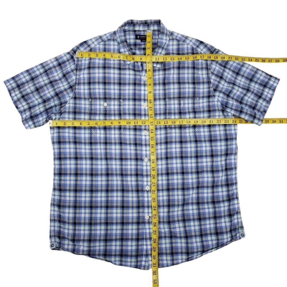 Cremieux Cremieux Classics Plaid Contrast Stitch Shirt Double Pockets Size US XL / EU 56 / 4 - 10 Thumbnail