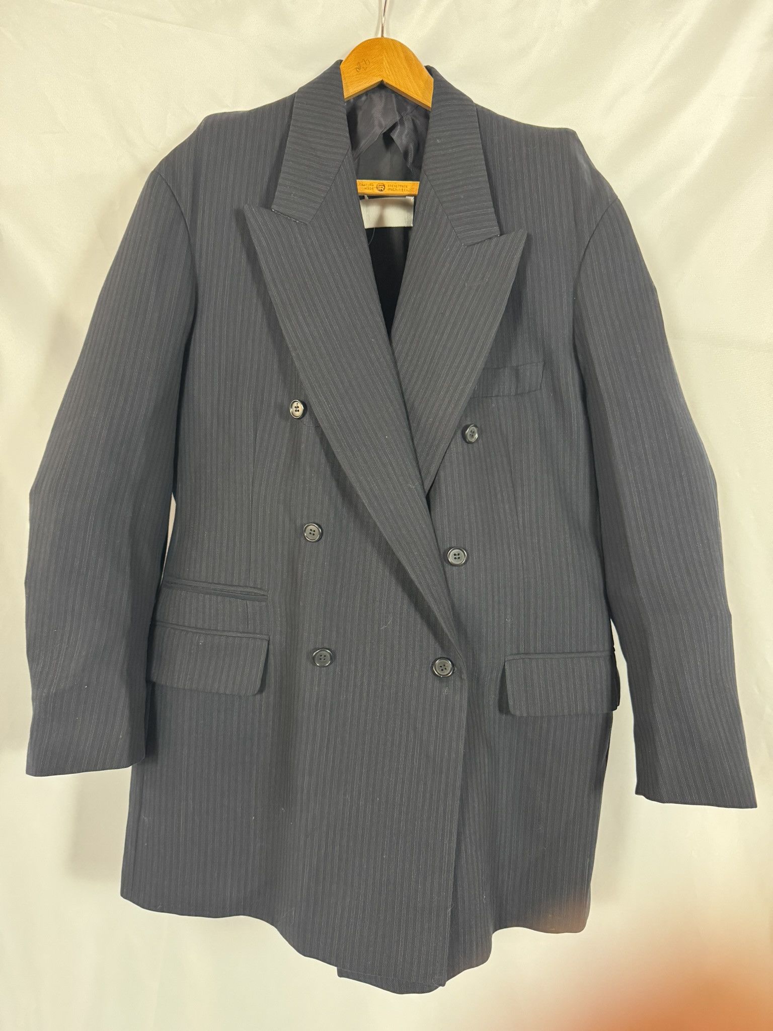 Maison Margiela Vintage Martin Margiela Double Breasted Pinstripe Blazer 42 Size M / US 6-8 / IT 42-44 - 14 Thumbnail