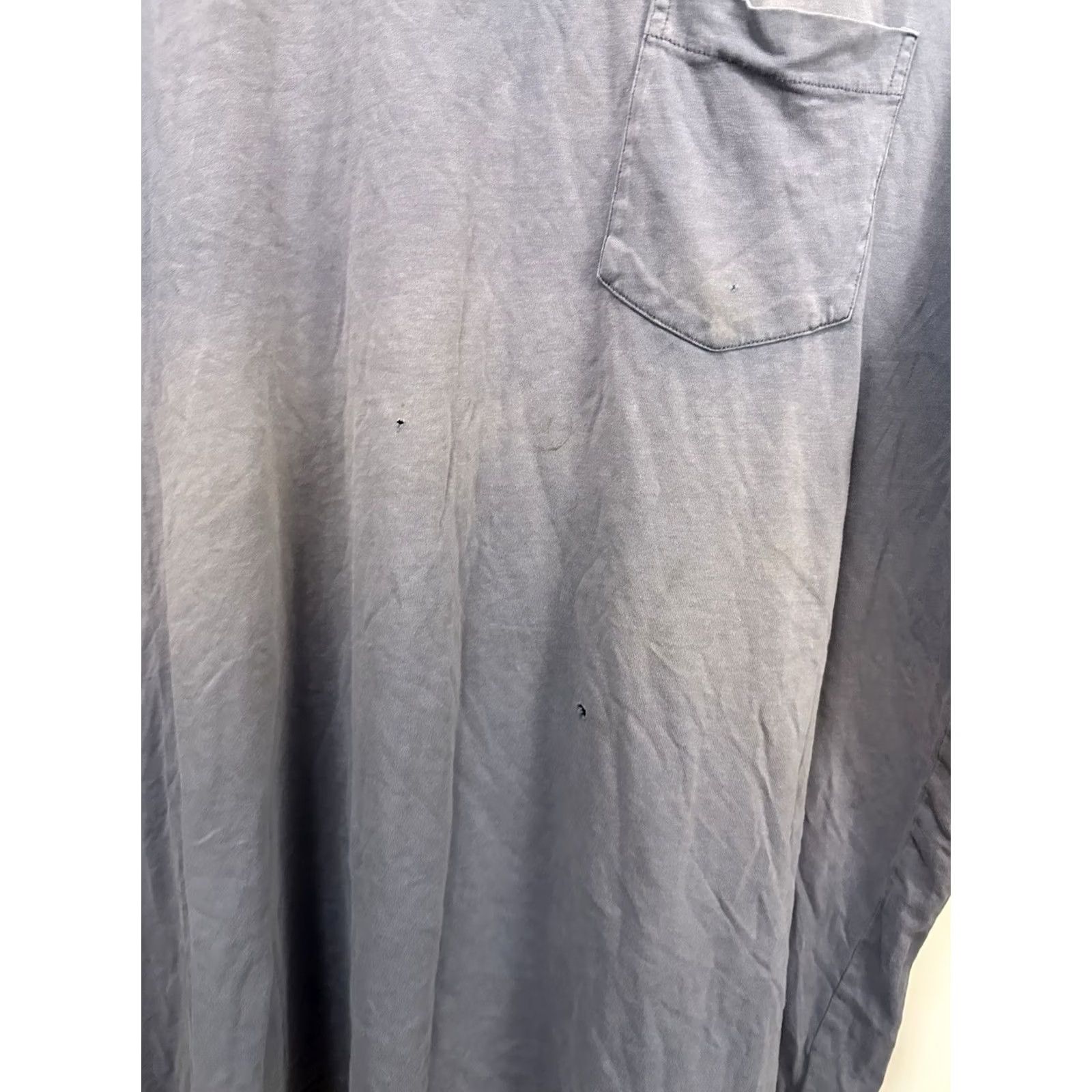 Wrangler VINTAGE Wrangler T-Shirt 2XT Blue Gradient Sun Faded Pocket Front Work WIP Mens Shirt Size US XXL / EU 58 / 5 - 7 Thumbnail