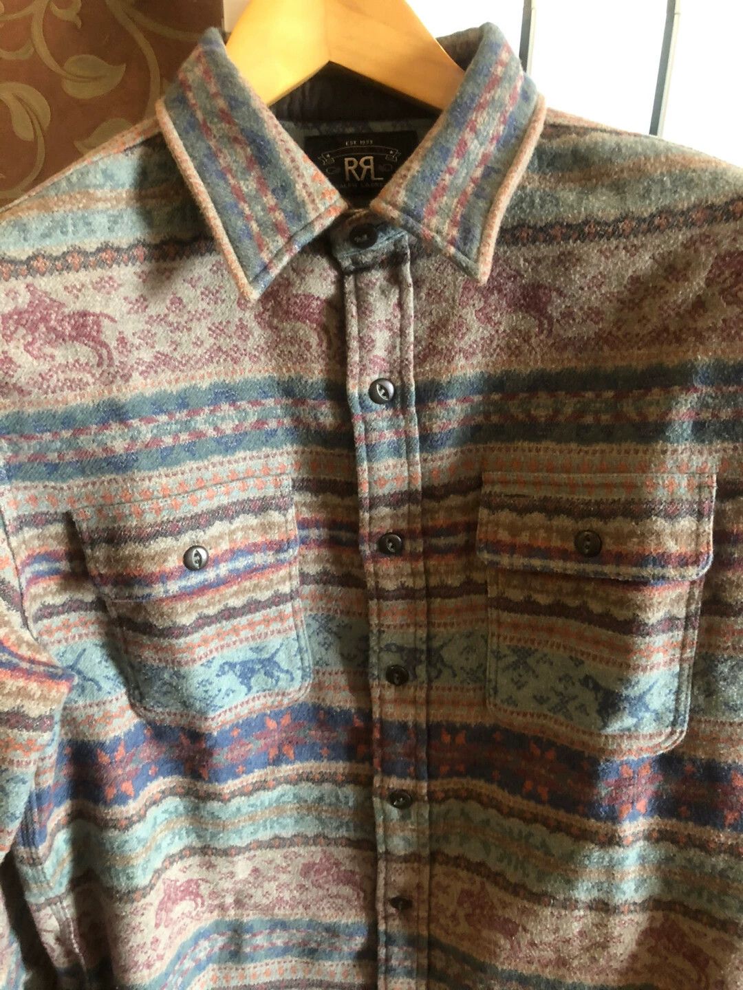 RRL Ralph Lauren RRL Fair Isle Overshirt 2-Pack New & Vintage M码 Size US M / EU 48-50 / 2 - 8 Thumbnail