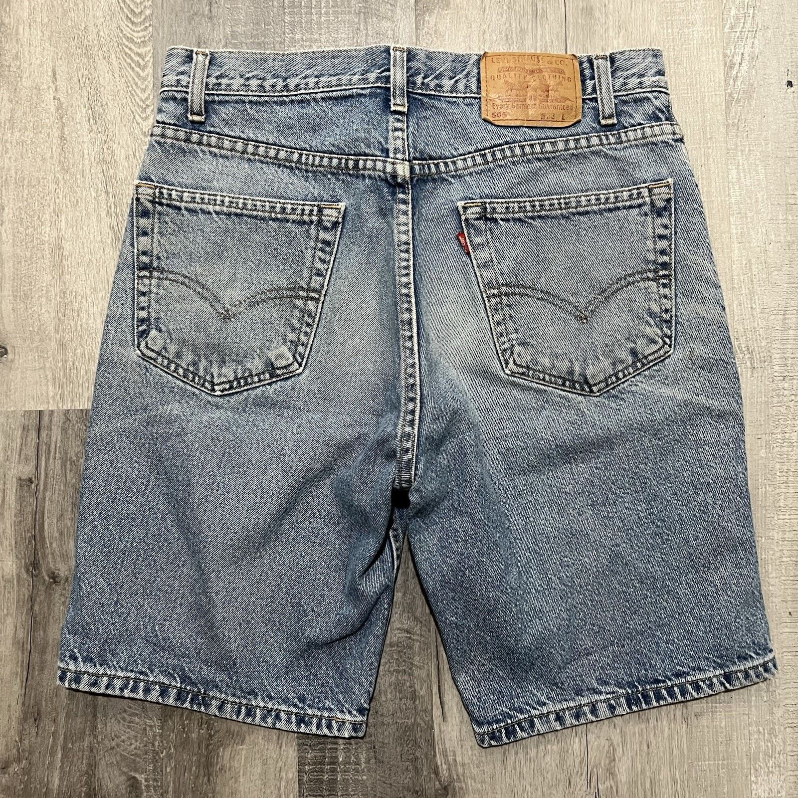 Levi's Vintage Levis 505 Faded Blue Denim Mens 33 Y2K Jean Shorts Size US 33 - 2 Thumbnail