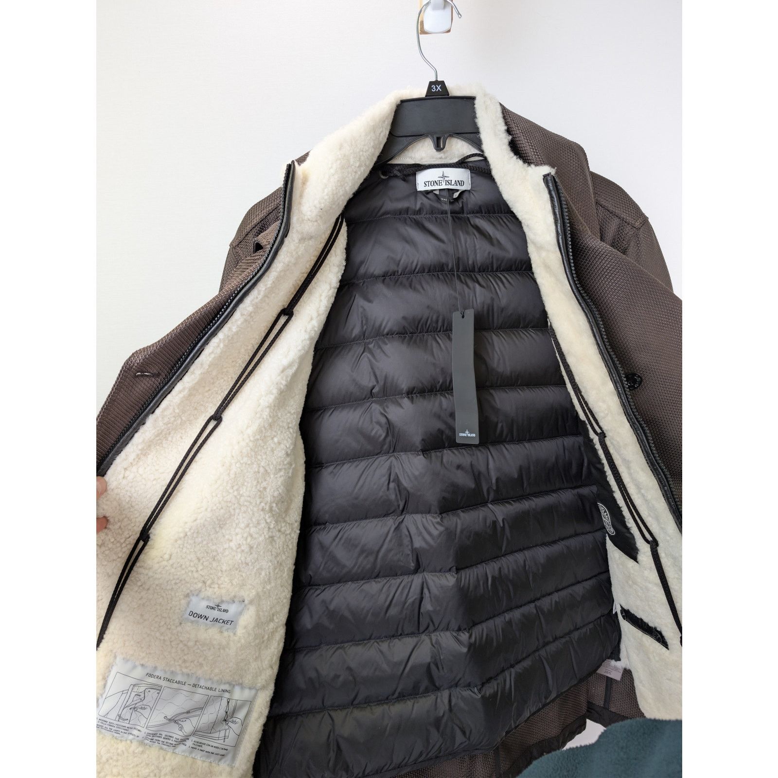 Stone Island o1rshd1 Down Jacket + Gilet in Brown Size US XL / EU 56 / 4 - 12 Thumbnail