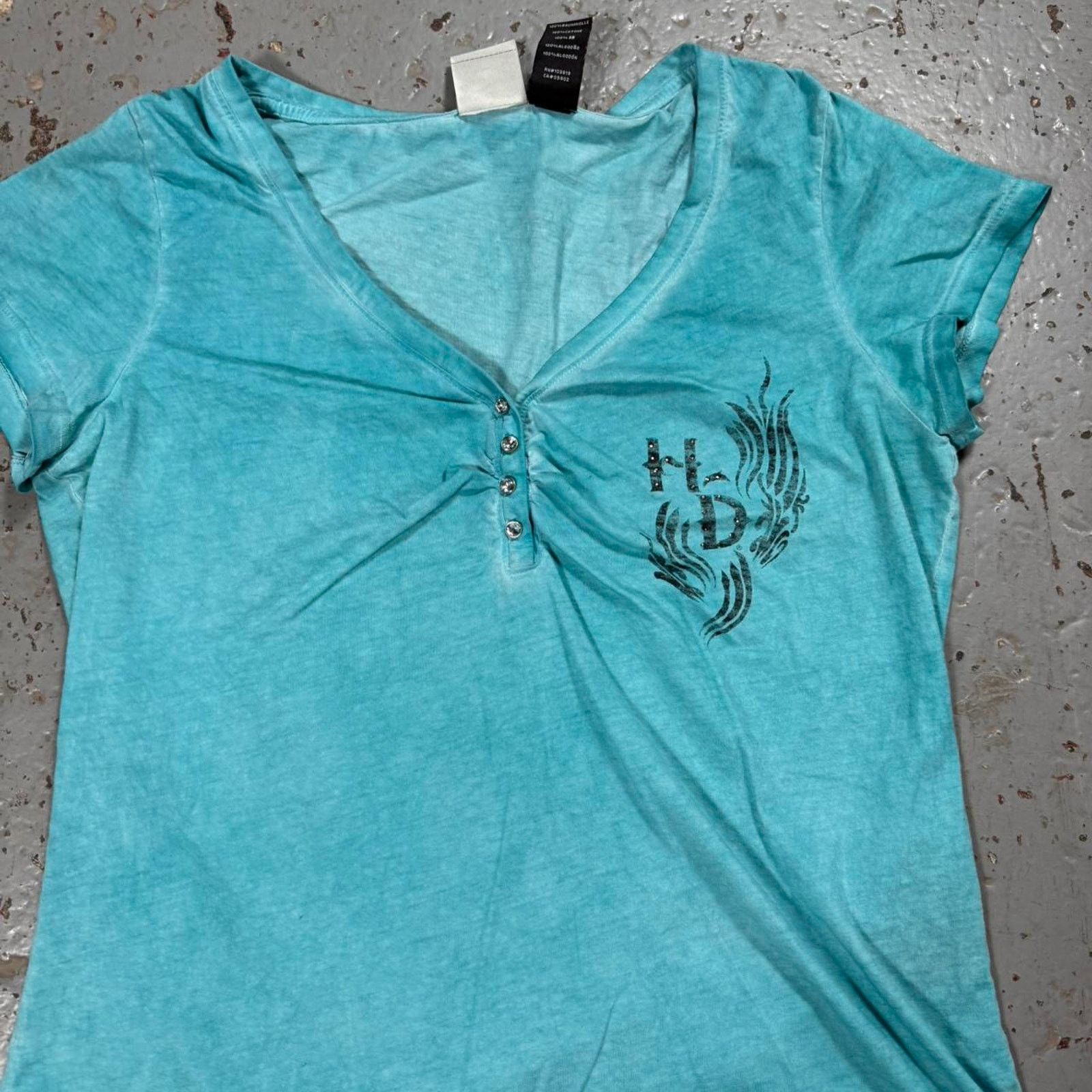 Harley Davidson Y2k harley davidson blue angel Wing Tee Size L / US 10 / IT 46 - 6 Thumbnail