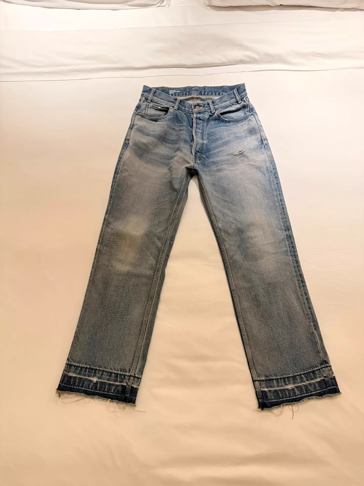 Celine Celine 22FW Wesley Tassel Hem Straight Denim Jeans Size 29 Size 29" - 1 Thumbnail