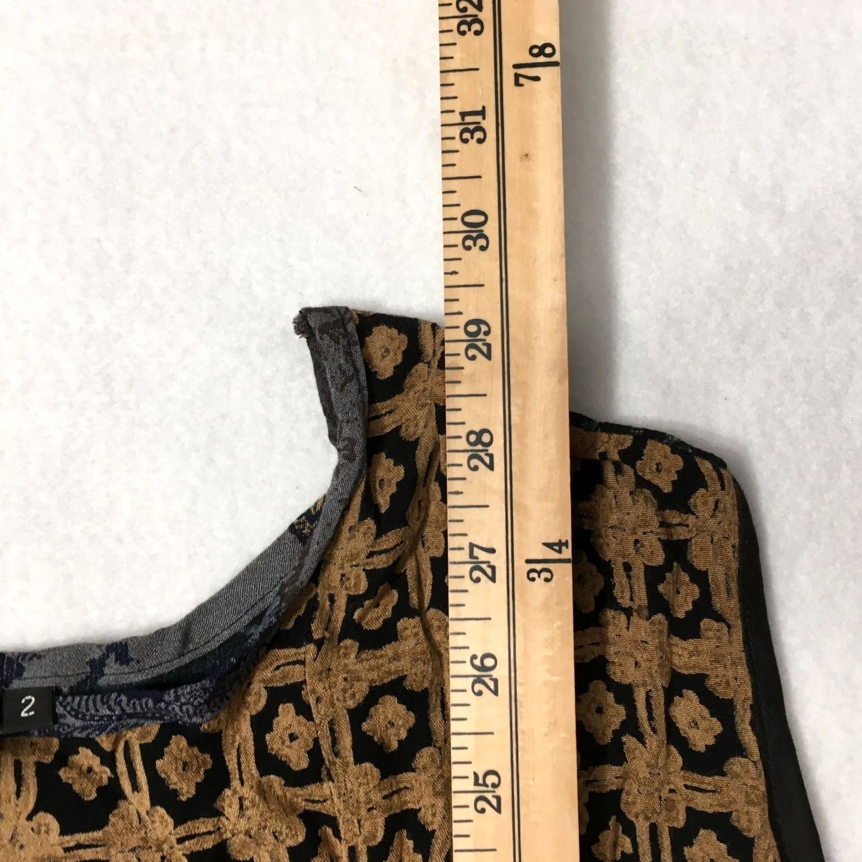 Vintage Vtg Njeri Dress SIZE 2 PATCHWORK SHORT Artsy Lagenlook Festival Boho Hippie Womens Size 26" / US 2 / IT 38 - 6 Thumbnail
