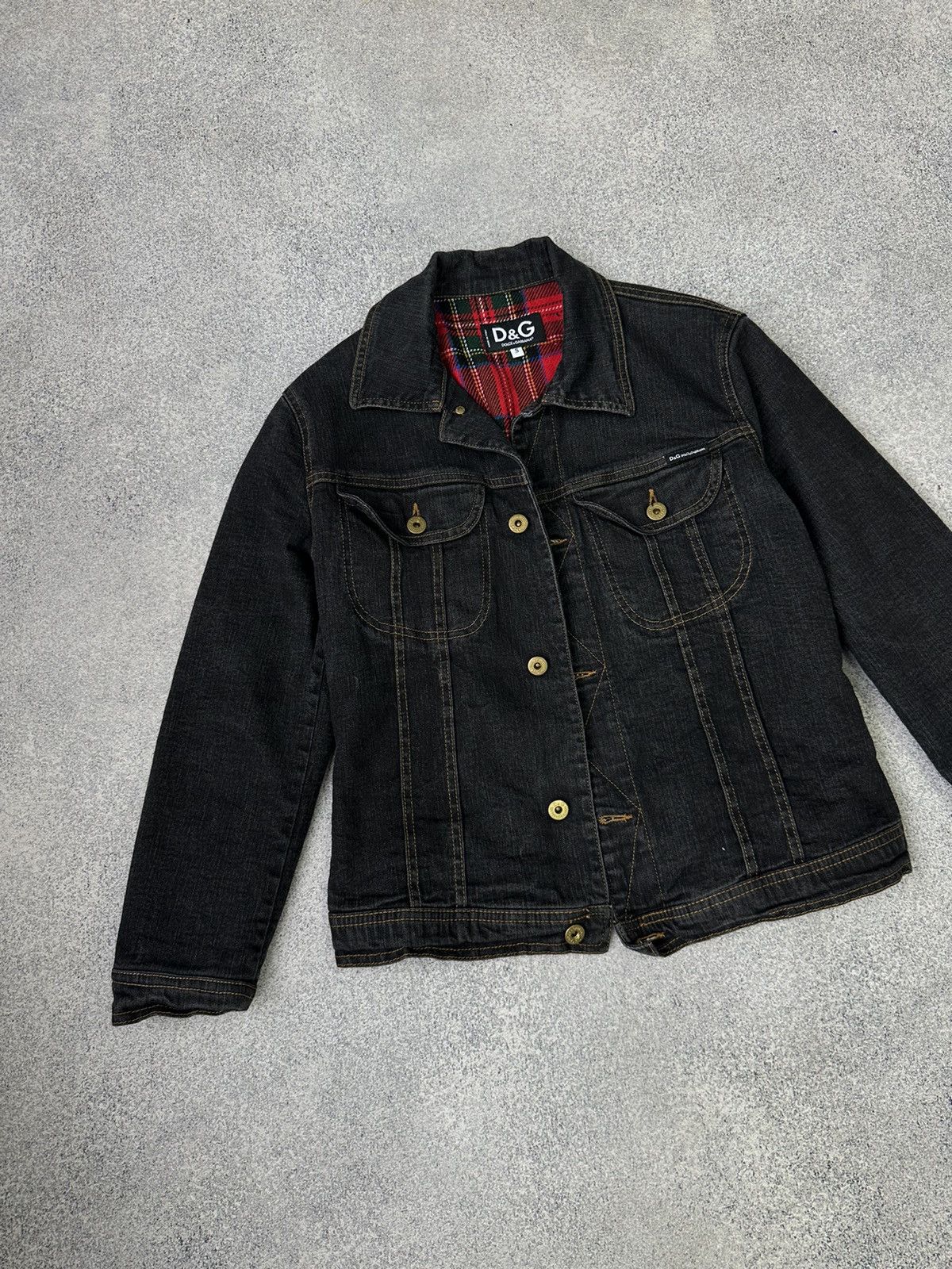 Dolce & Gabbana × Vintage Vintage Dolce&Gabbana HandPrinted Woman Denim Jacket Size S / US 4 / IT 40 - 6 Thumbnail
