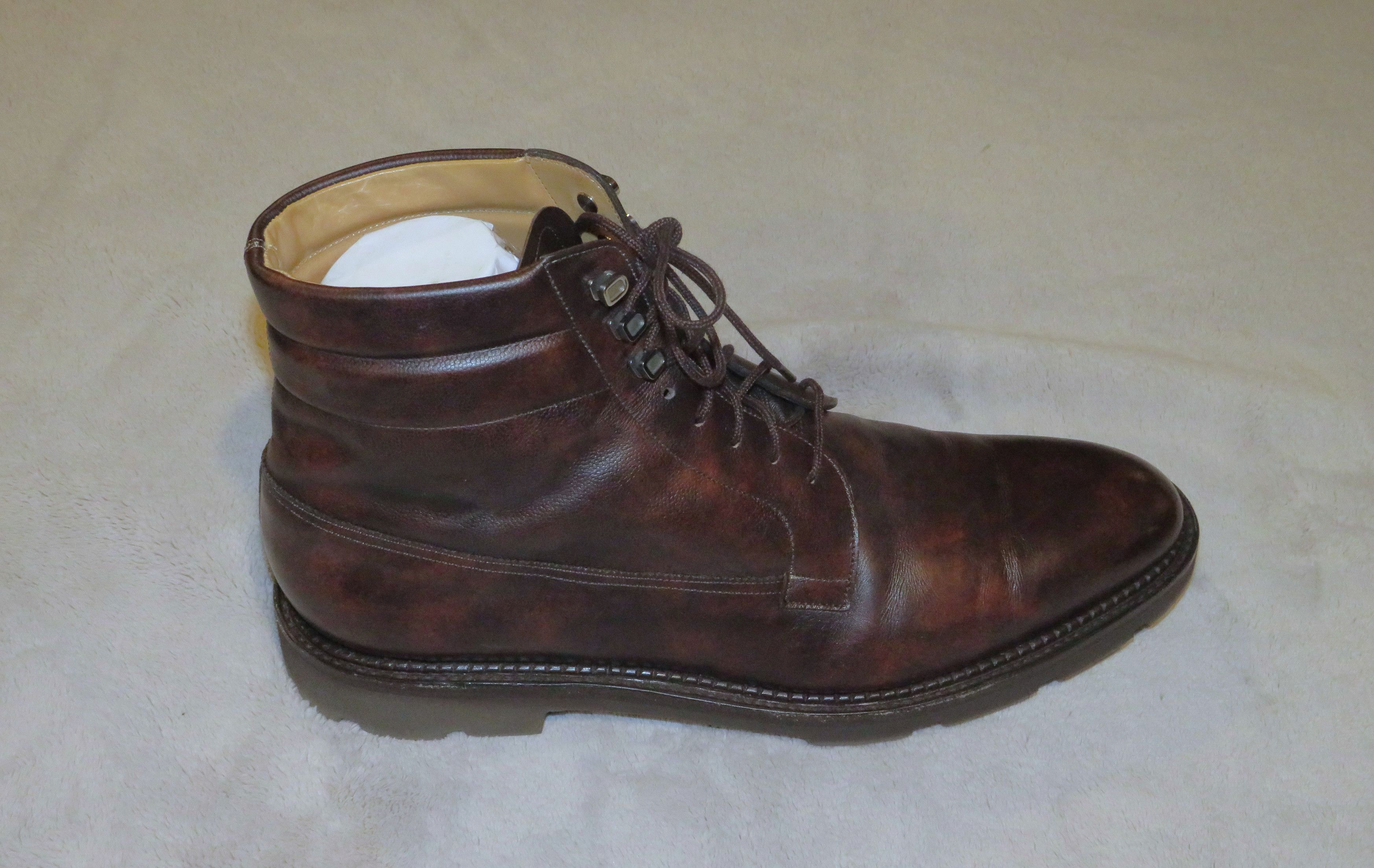 John Lobb Alder Musuem Calf Leather Lace Up Boots 11E NWOB Size US 11 / EU 44 - 2 Thumbnail