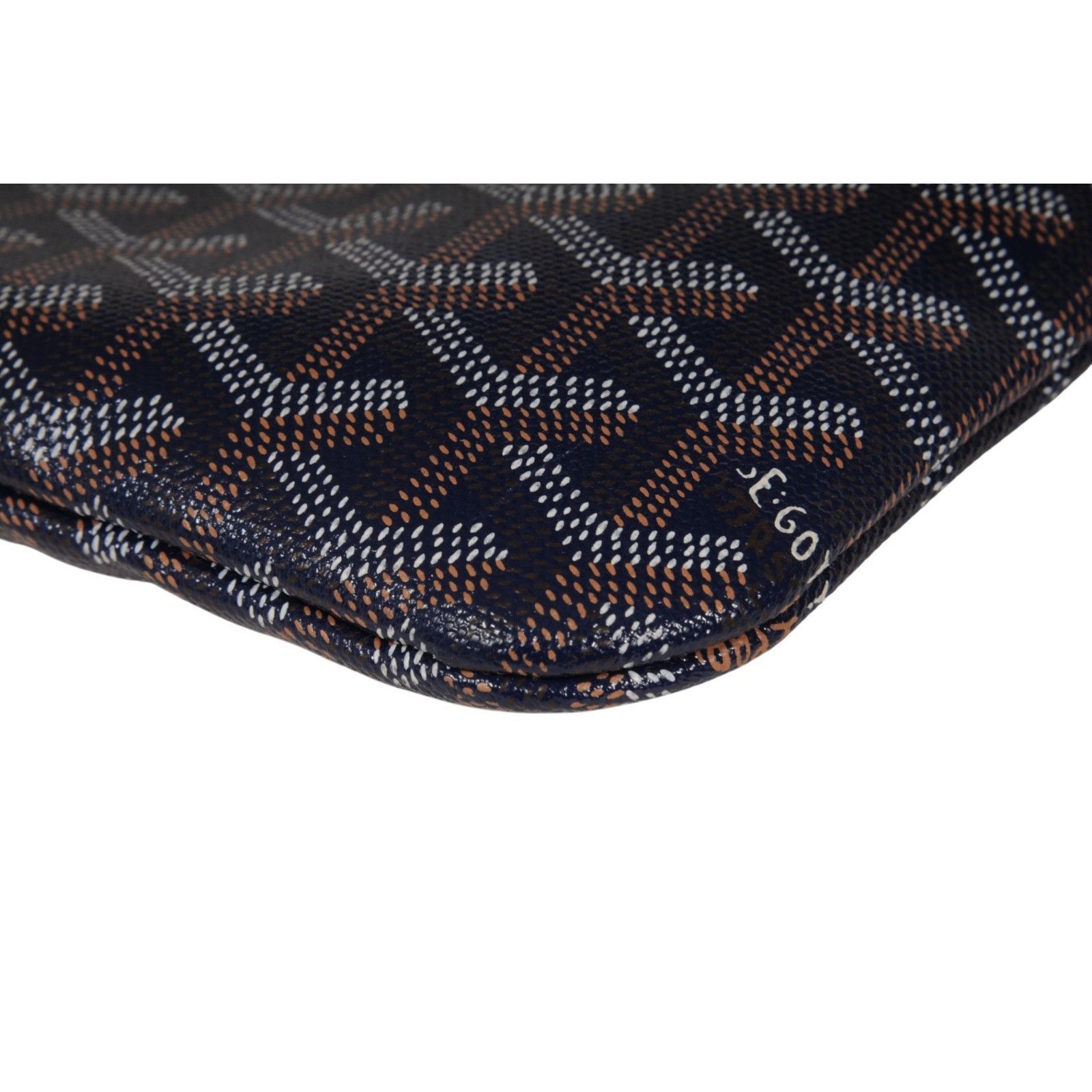 Goyard Mini Poitier Tote Navy Bag Blue Goyardine Reversible Size ONE SIZE - 8 Thumbnail