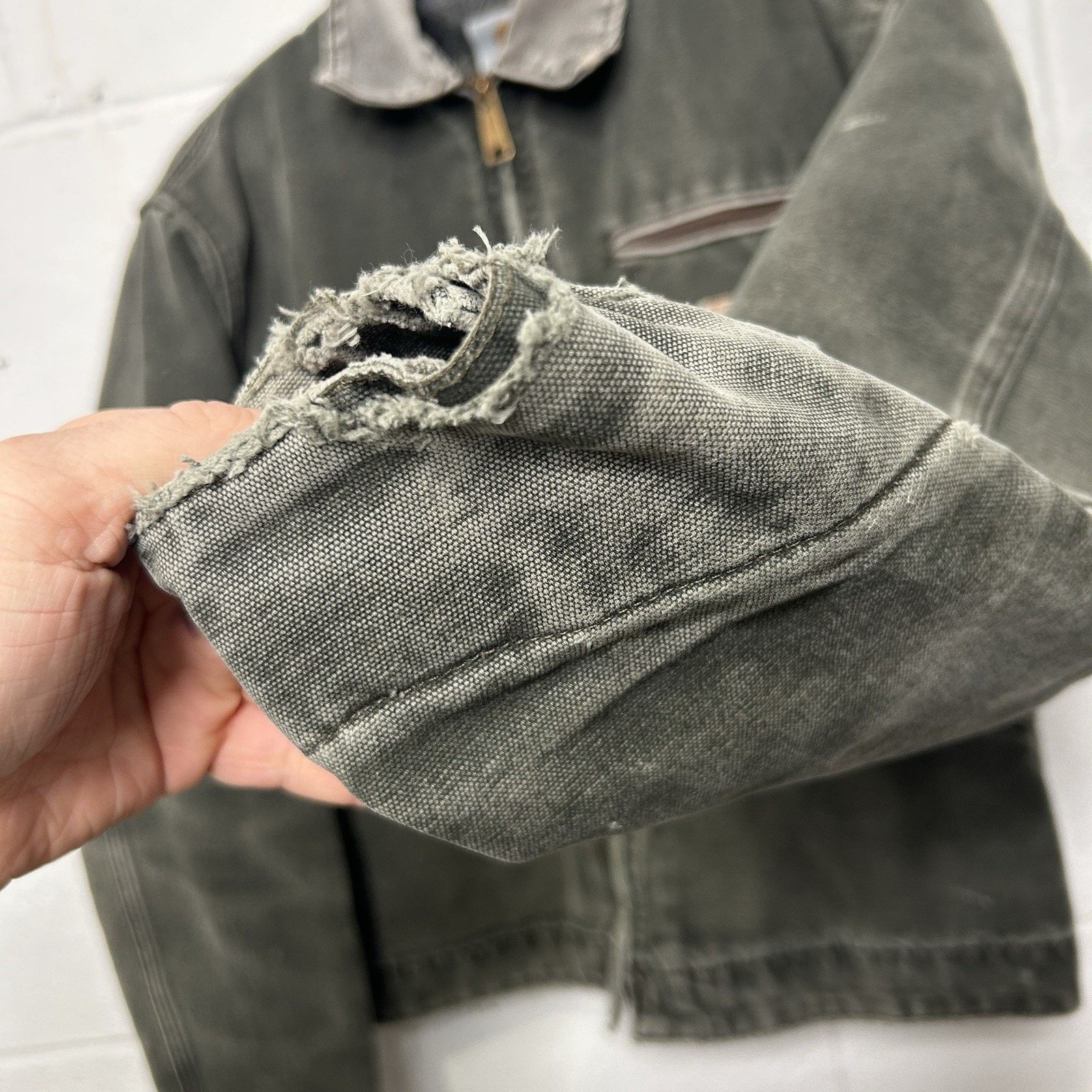 Carhartt Vintage Carhartt Blanket-Lined Detroit Jacket “Moss” J97 MOS Size US S / EU 44-46 / 1 - 7 Thumbnail