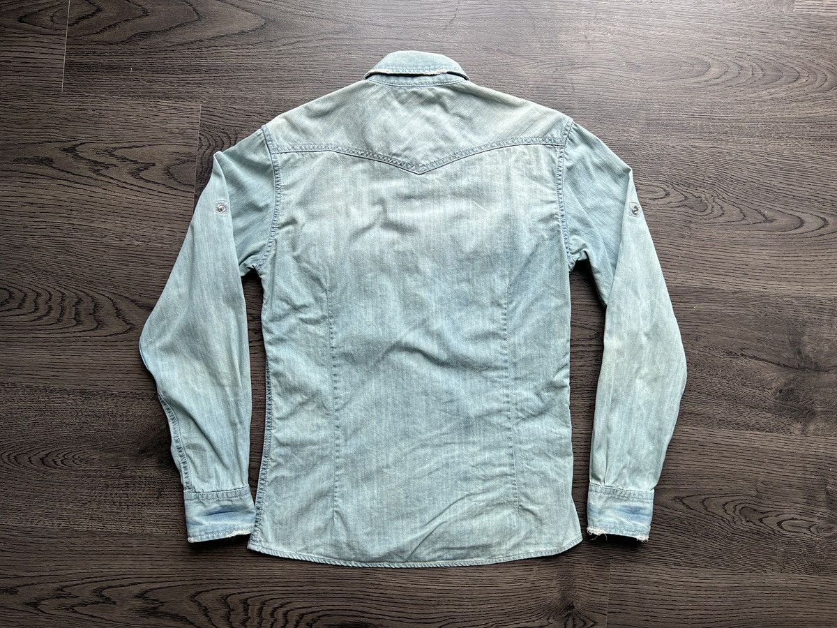 Japanese Brand × Tornado Mart Zero by Tornado Mart Denim Chambray Shirt Size US S / EU 44-46 / 1 - 3 Thumbnail