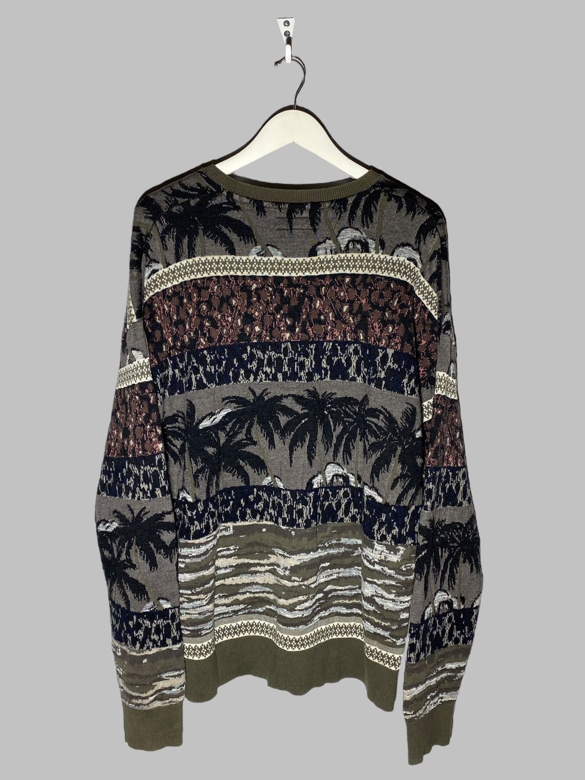 Allsaints All Saints Rattan Crew Fair Isle Palm Knit Sweater Men’s Size US L / EU 52-54 / 3 - 3 Thumbnail
