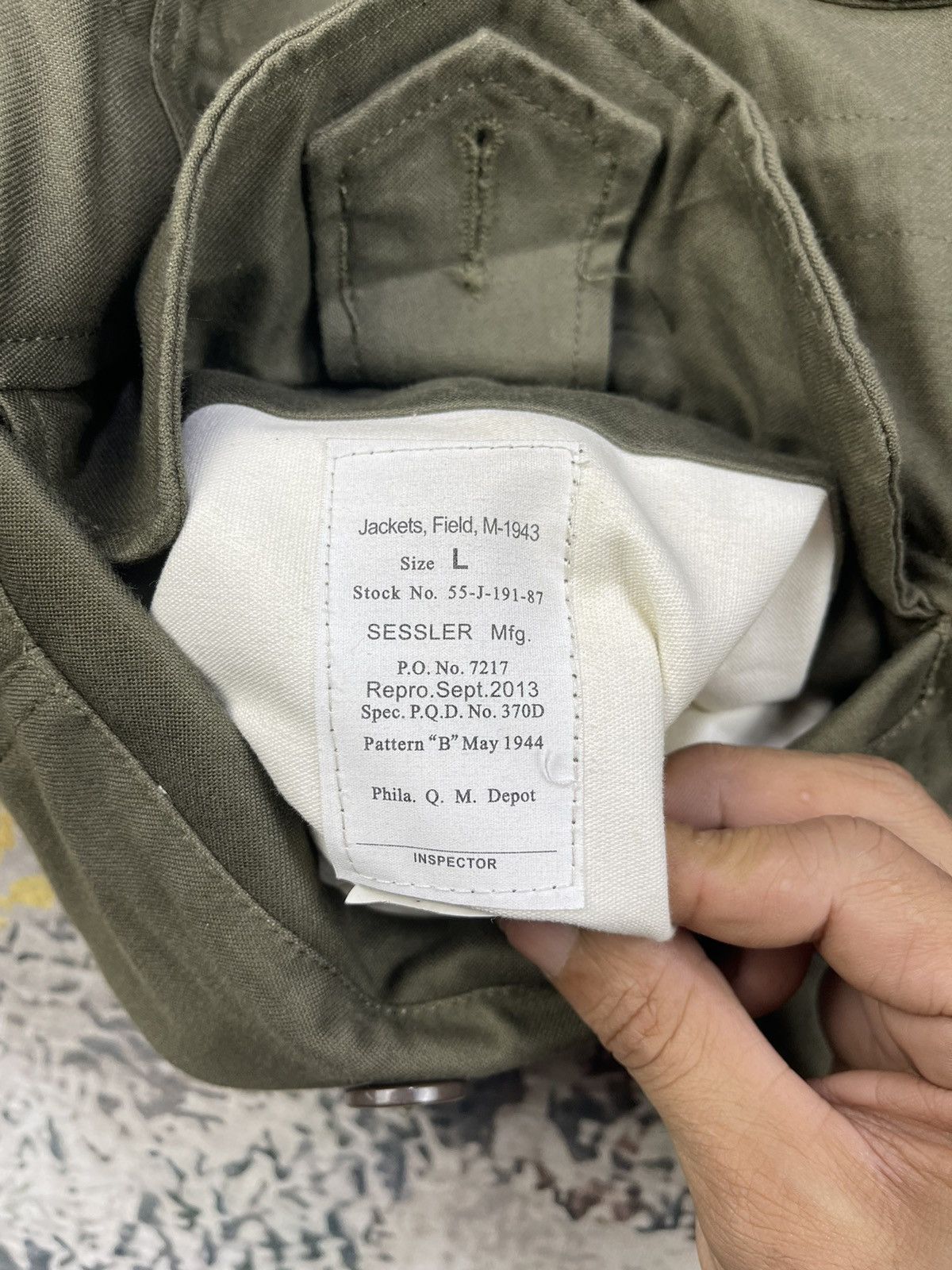 Vintage Sessler Mfg Vtg M 1943 Repro Pattern Field Jackets Size US L / EU 52-54 / 3 - 13 Thumbnail