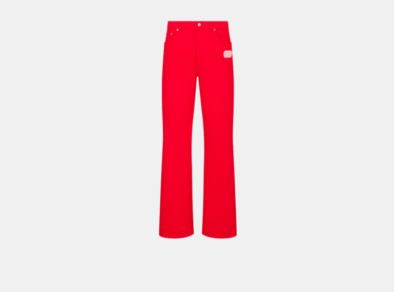 Dior o1w1db11225 483D01 Carpenter Jeans in Red Size US 32 / EU 48 - 1 Thumbnail