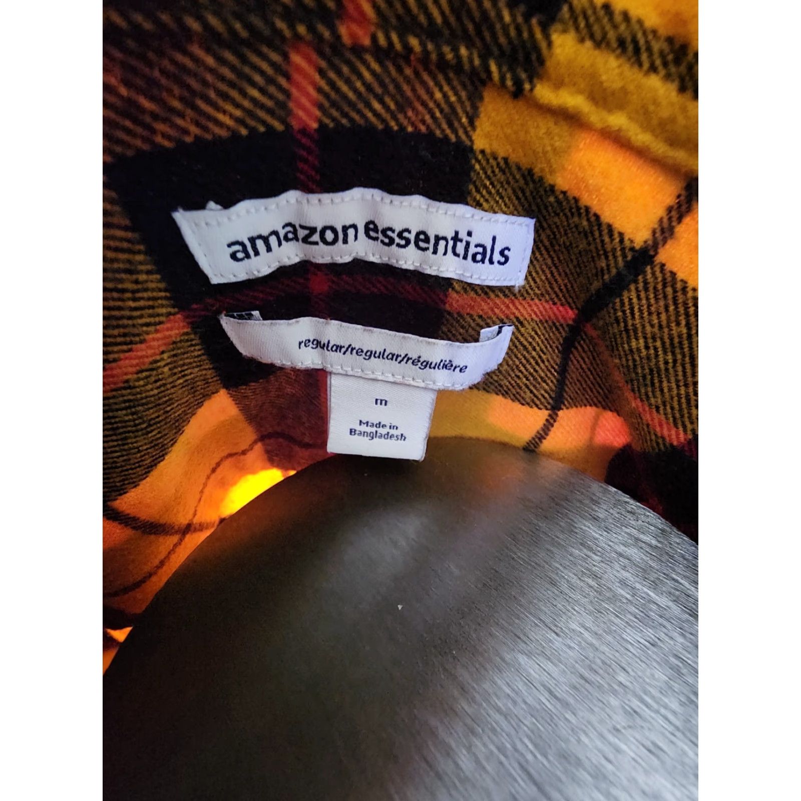 Vintage VINTAGE Men's M Upcycled Halloween Pumpkin Skull Flannel Shirt Long Sleeve Yellow Cotton 80s 90s Graphic Punk Rock Party Mens Size US M / EU 48-50 / 2 - 5 Thumbnail