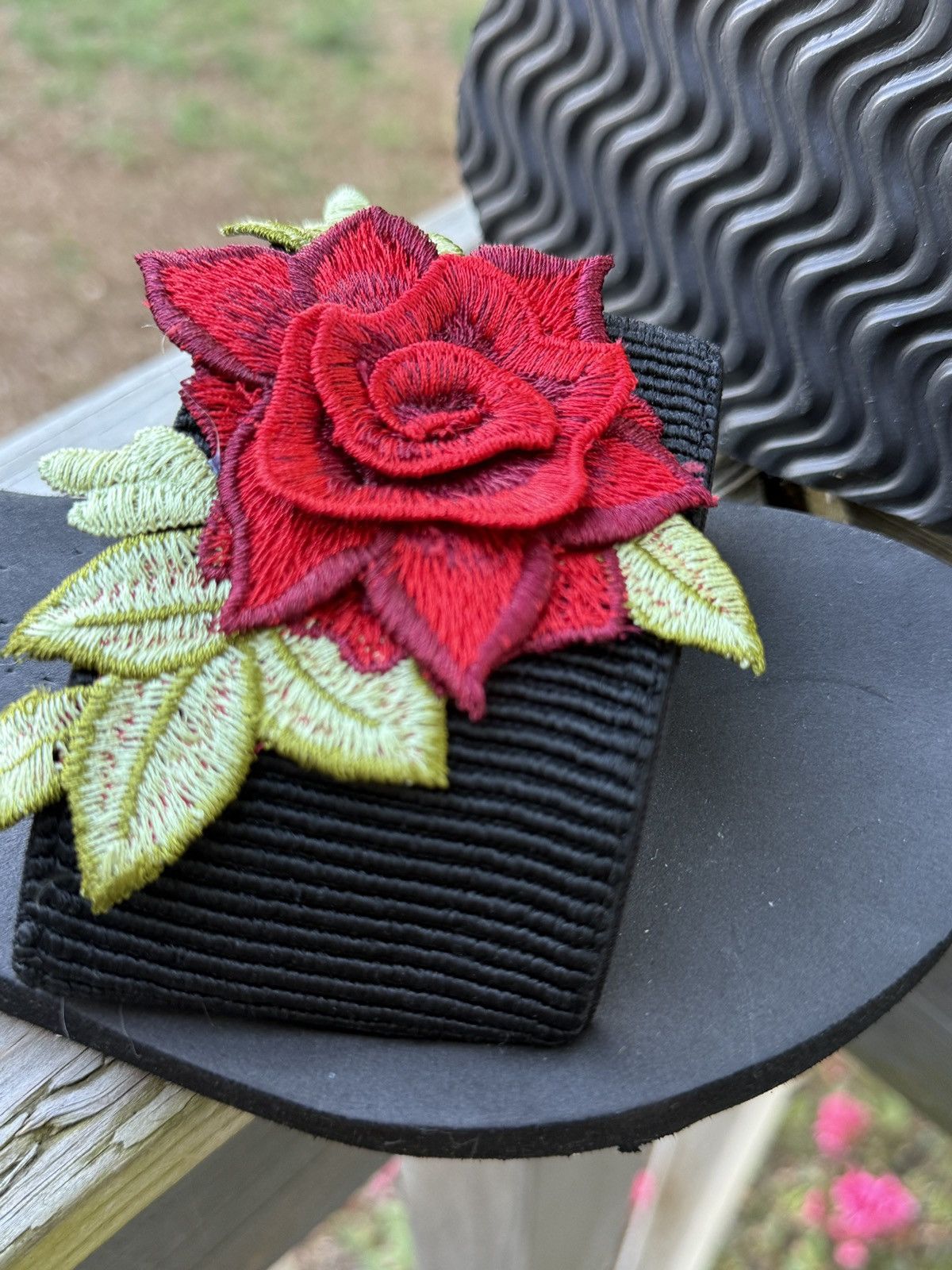 Other Embroidered Rose Patch Sandals Size US 8.5 / IT 38.5 - 4 Thumbnail