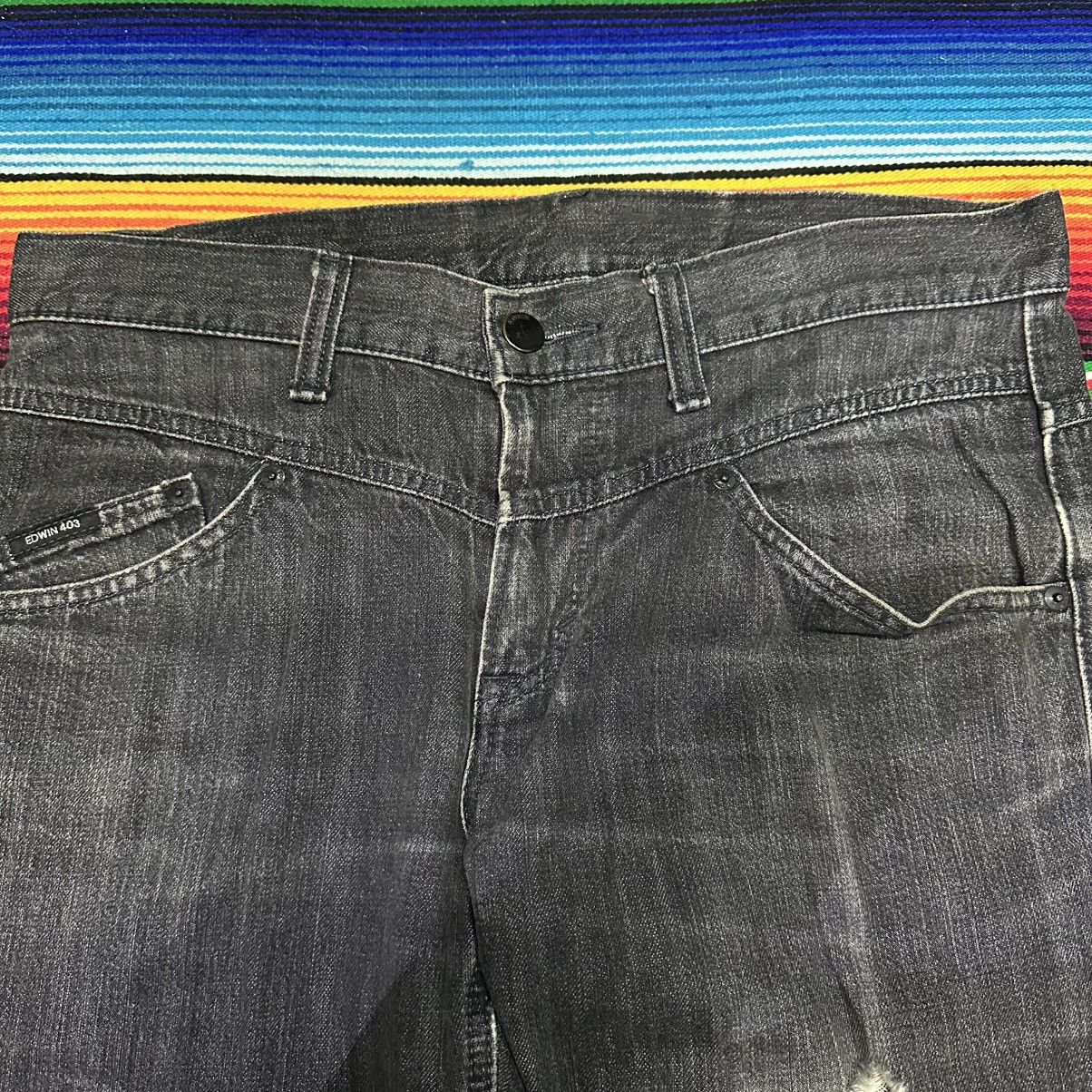 Vintage edwin double waist superblack . Size US 34 / EU 50 - 6 Thumbnail