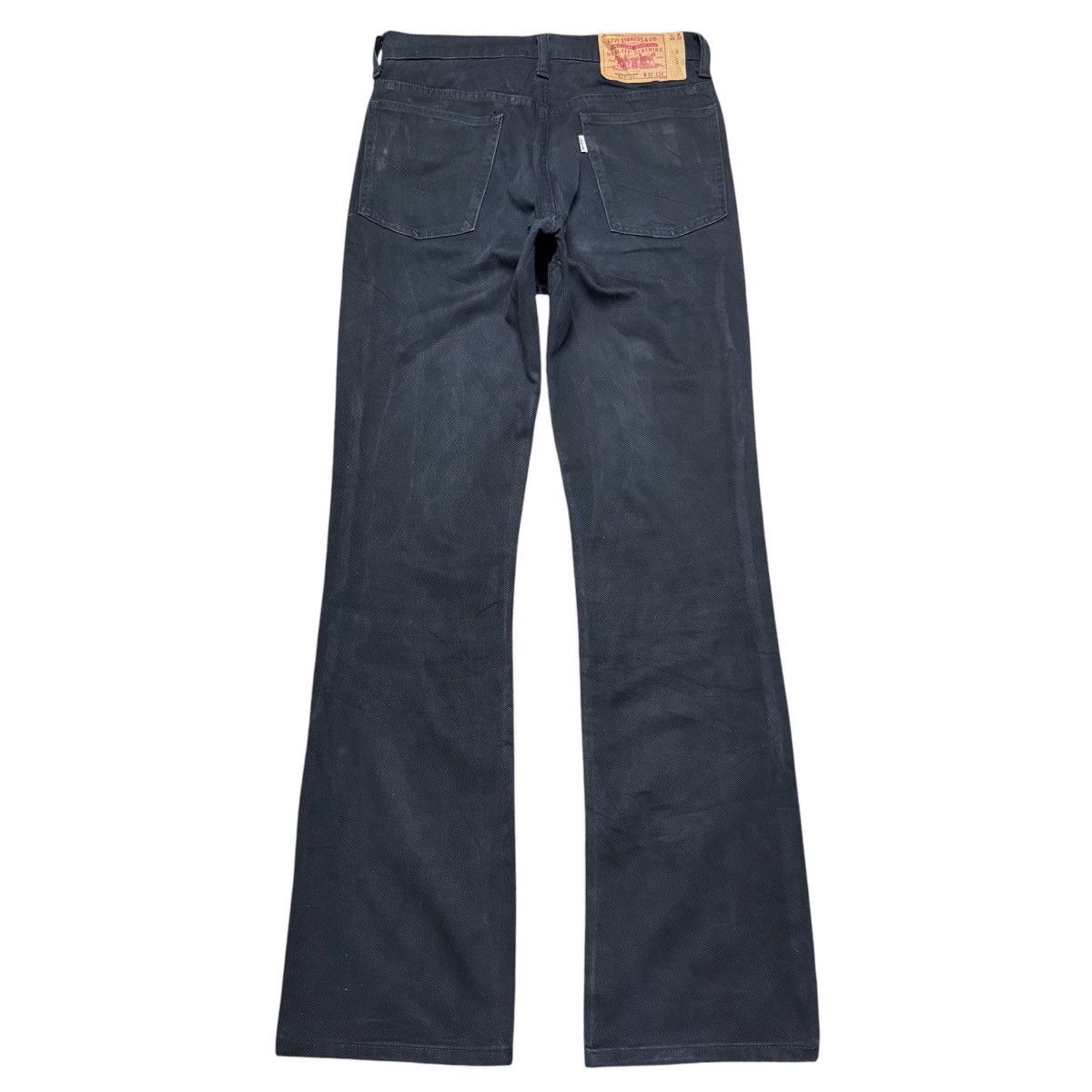 Levi's Vintage Levis 517 Black Denim Flare Jeans Hedi Slimane Size US 30 / EU 46 - 2 Thumbnail