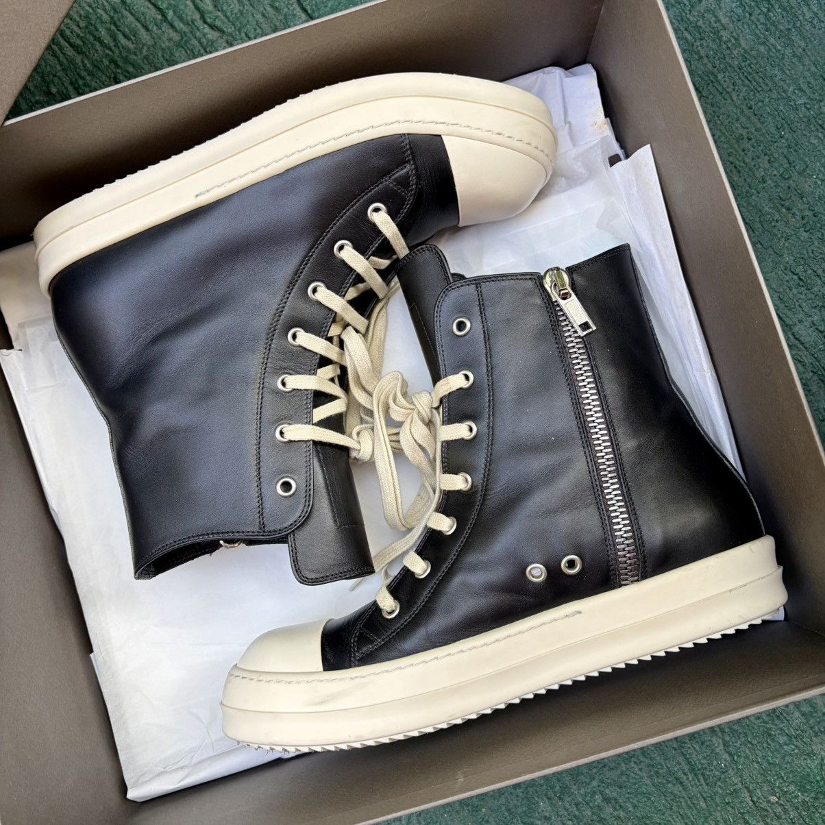 Rick Owens Rick Owens Mainline Leather Ramones High Size US 8 / EU 41 - 10 Thumbnail