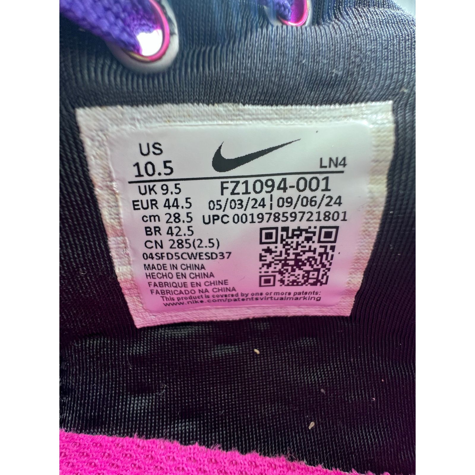 Nike Nike LeBron 22 “Blacklight” size 10.5 men’s Size US 10.5 / EU 43-44 - 6 Thumbnail
