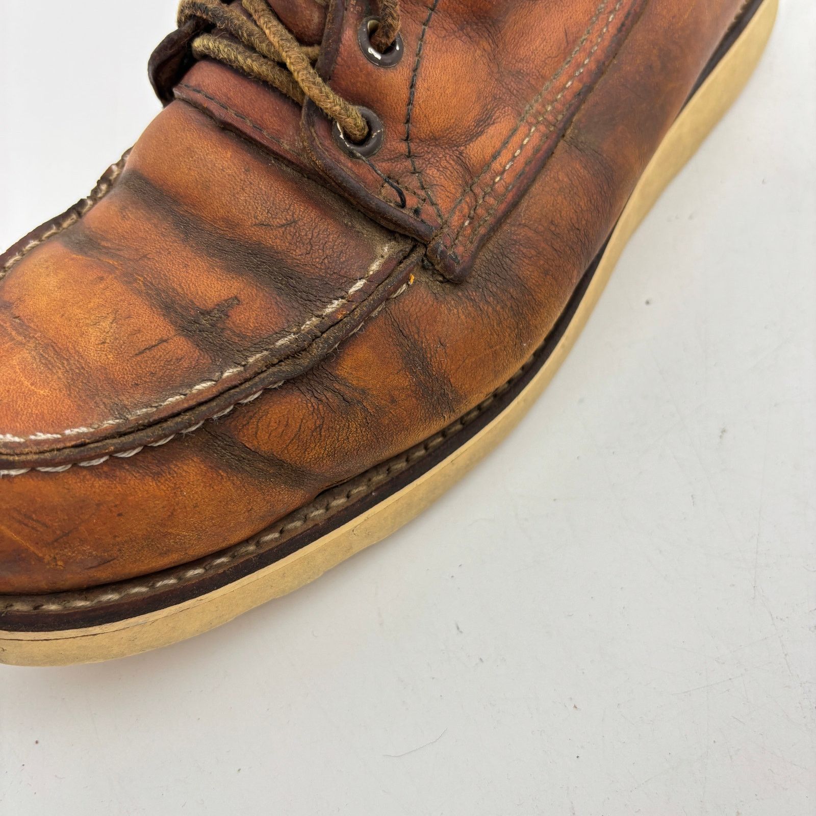 Red Wing × Vintage Vintage Red Wing Irish Setter Moc Toe Leather Work Boot 11.5 Size US 11.5 / EU 44-45 - 15 Thumbnail