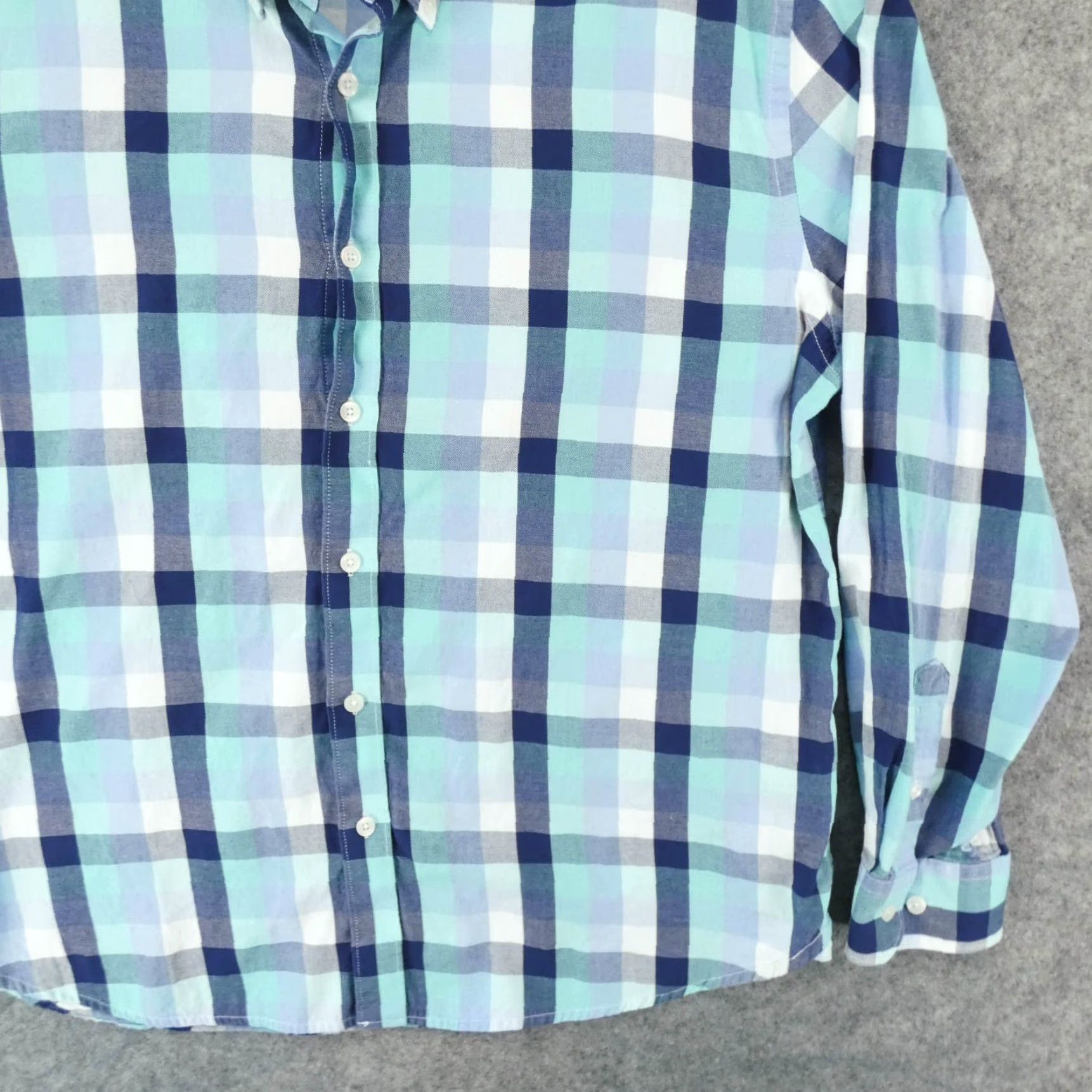 Vintage Charleston Threads Shirt Mens Extra Large Long Sleeve Button Up Blue Plaid Size US XL / EU 56 / 4 - 5 Thumbnail