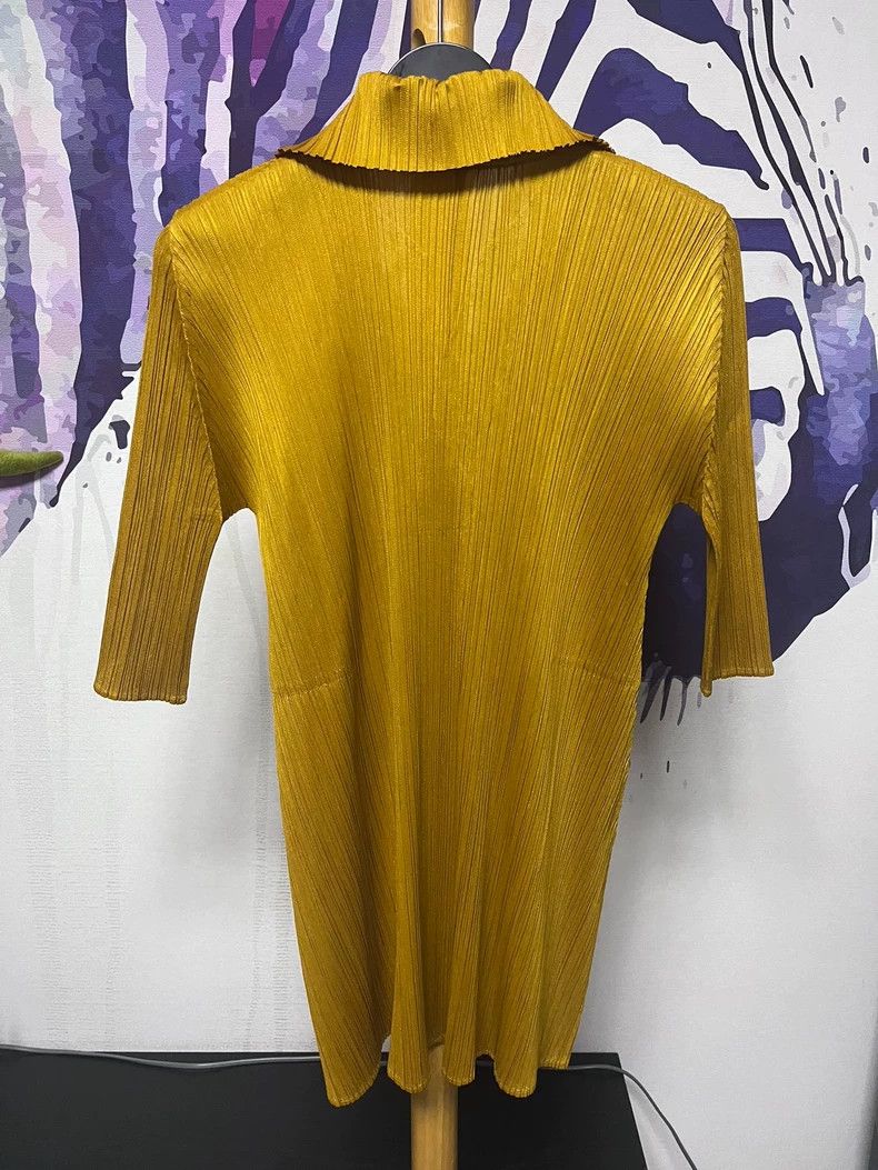 Issey Miyake issey miyake size:3 Yellow pleated coat Size XXS / US 00 / IT 34 - 3 Thumbnail