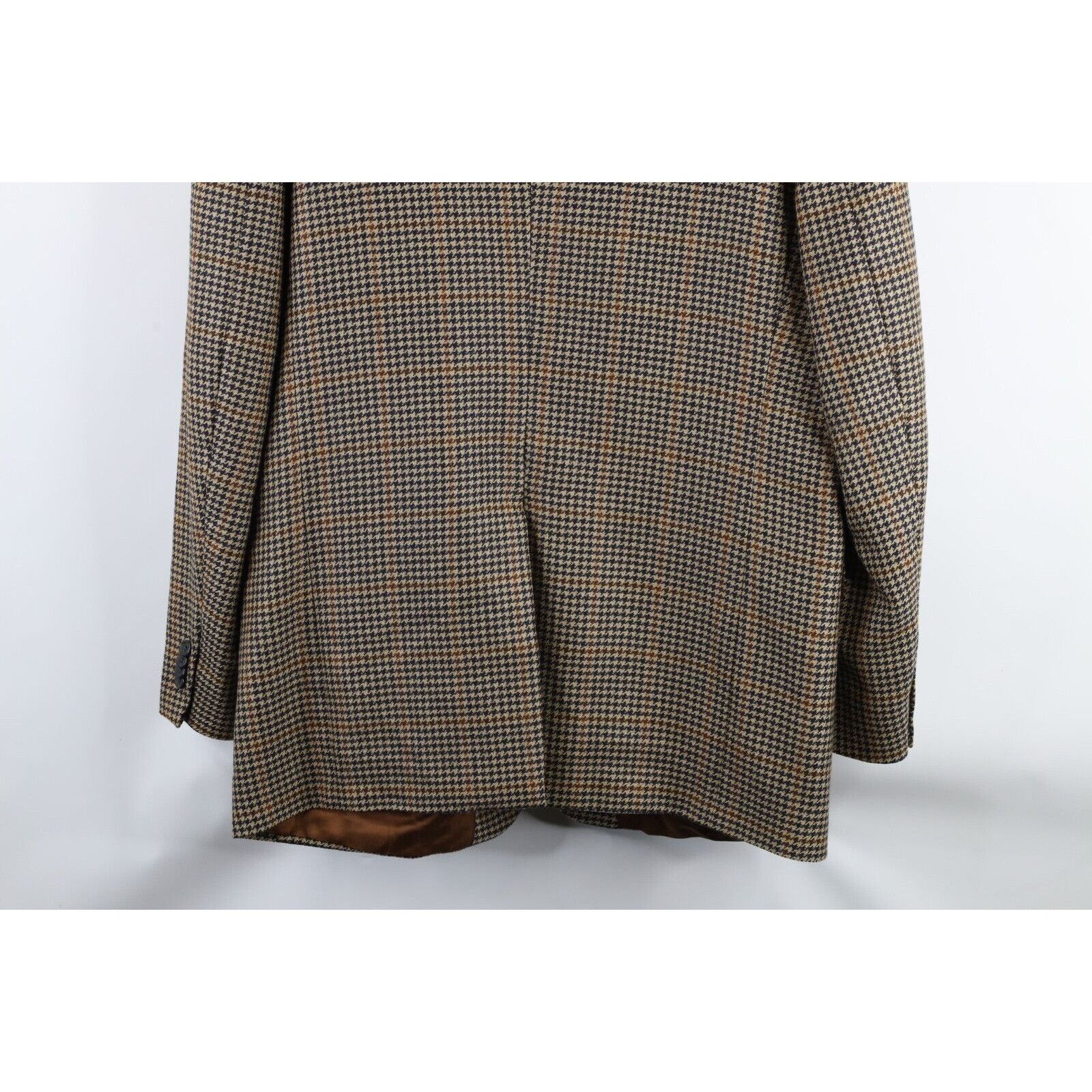 Lands' End × Vintage Vintage 90s Lands End Lambswool Houndstooth Suit Coat Size 44R - 18 Thumbnail