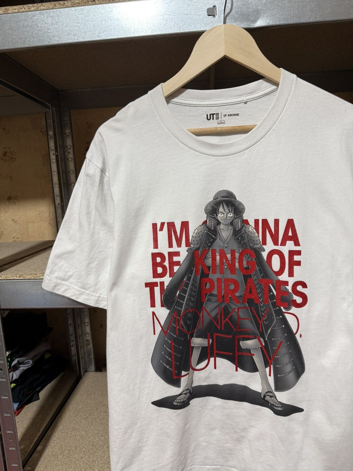 Anime × Japanese Brand × Uniqlo Uniqlo One Piece Luffy Anima Japanese T-Shirt Y2K Hype Size US L / EU 52-54 / 3 - 3 Thumbnail