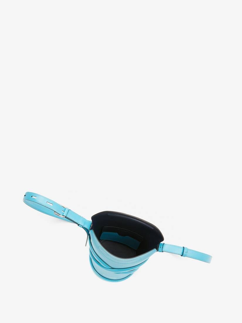 Alexander McQueen o1w1db10925 Size: OS/The Curve Mini in Blue Size ONE SIZE - 4 Thumbnail