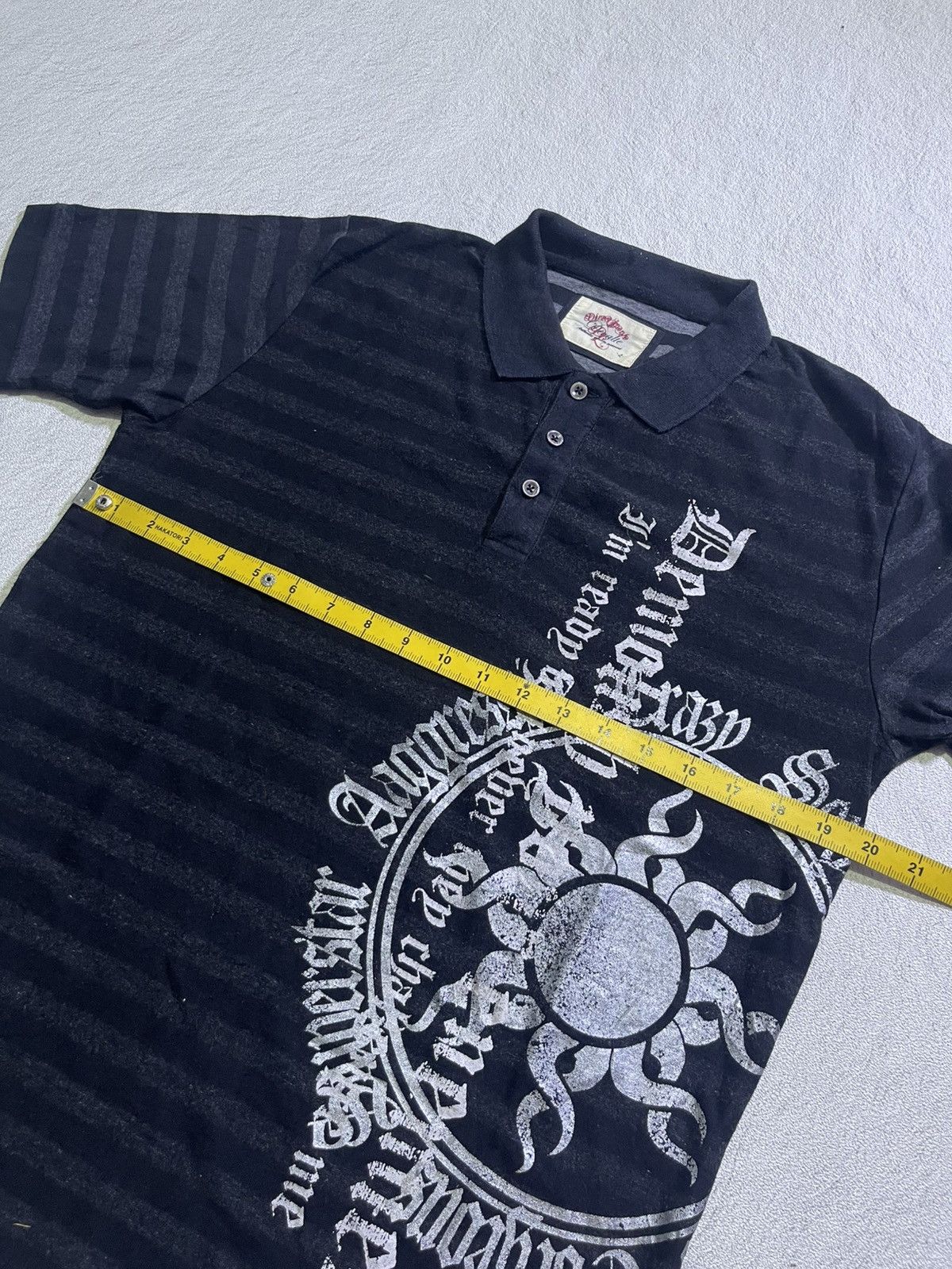 Hysteric Glamour Y2K DEVALTE short tshirt striped style Size US L / EU 52-54 / 3 - 10 Thumbnail