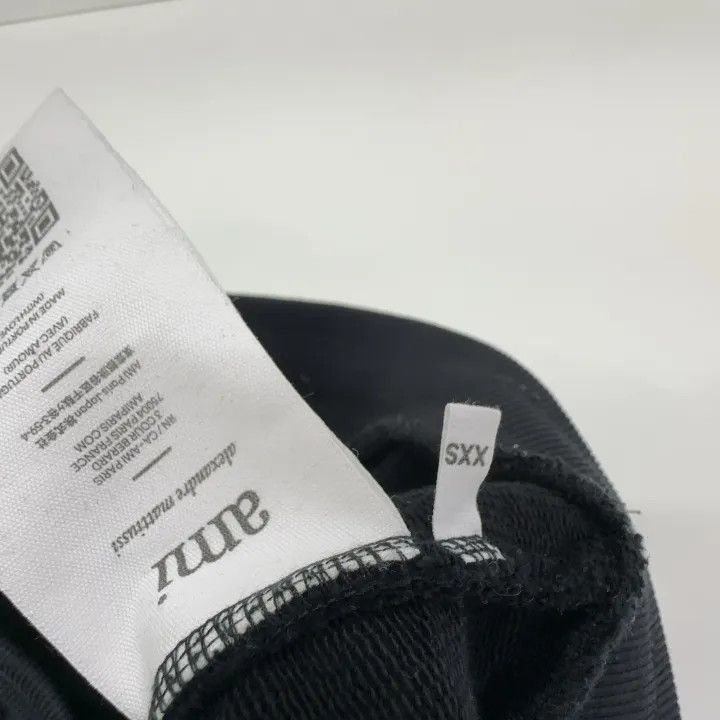 AMI AMIPARIS SS23 Black Knit Joggers with Heart Embroidery -250 Size US 26 / EU 42 - 4 Thumbnail