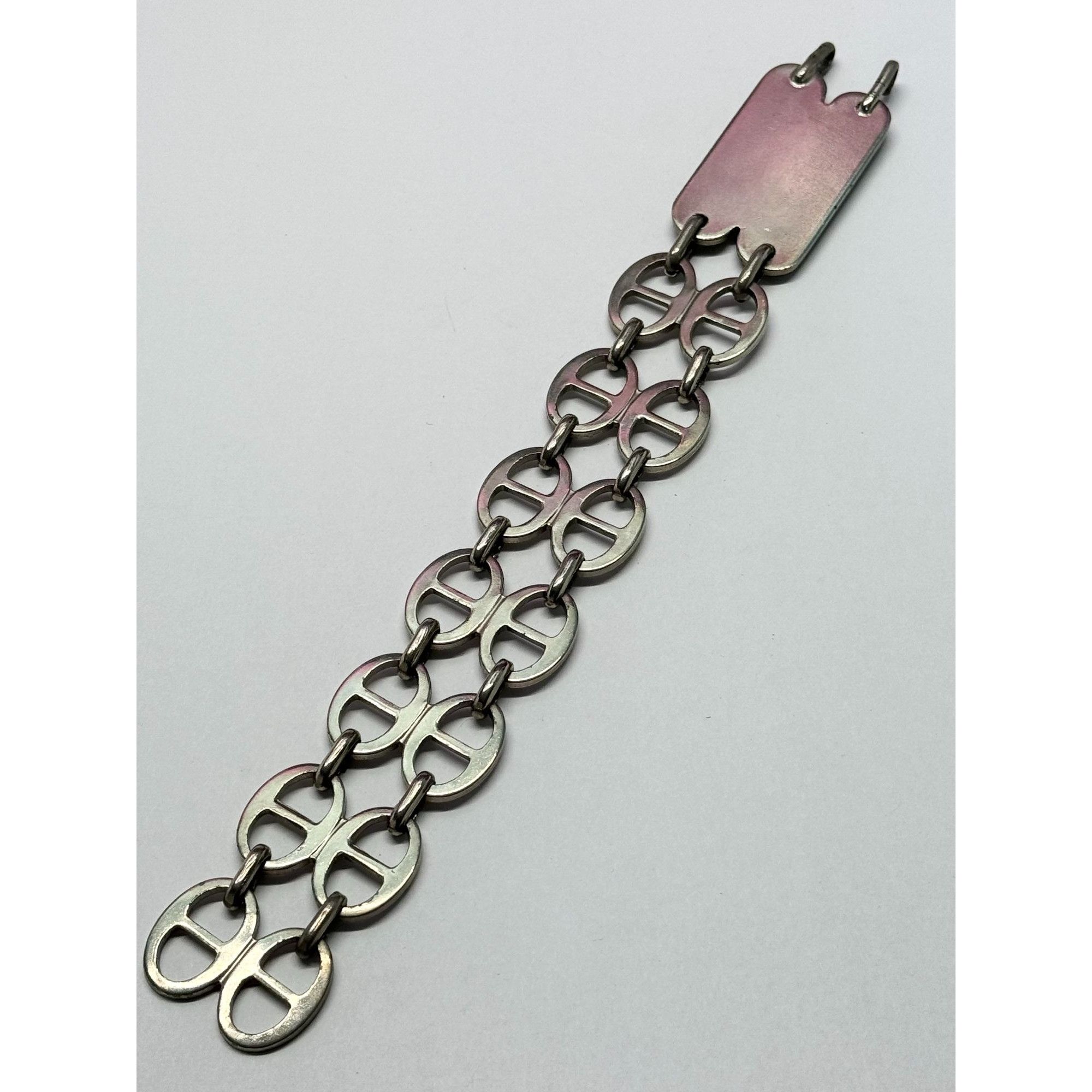 Vintage Filli Turco Napoli silver mens bracelet Size ONE SIZE - 3 Thumbnail