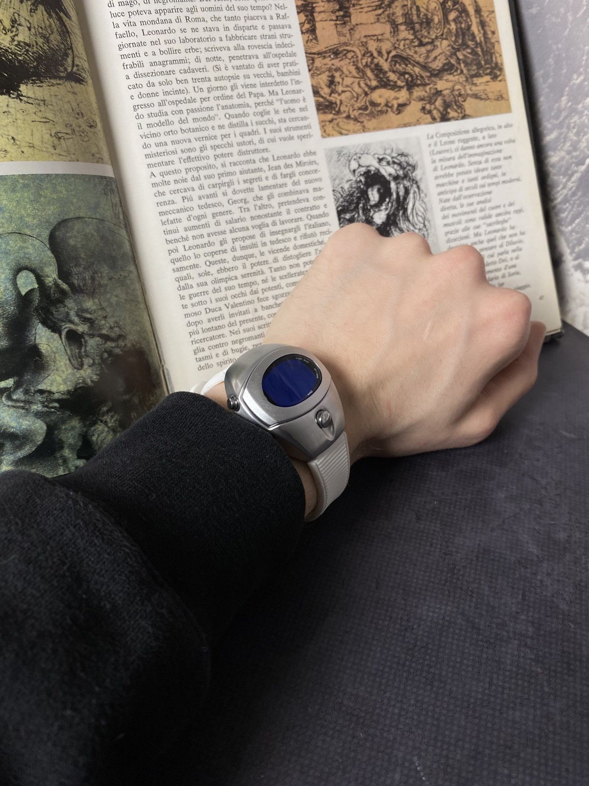 Japanese Brand Vintage LED Digital Watch Silver Cyberpunk Retro Futurism Size ONE SIZE - 4 Thumbnail