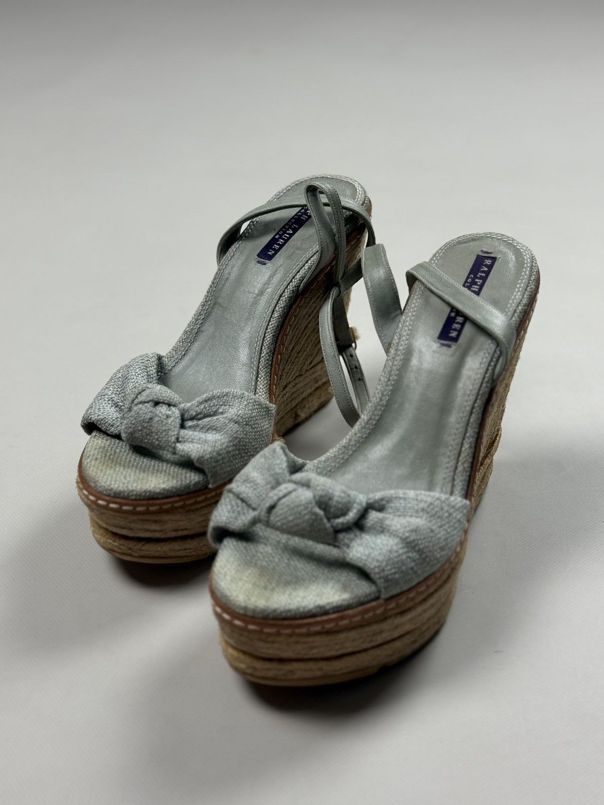 Ralph Lauren Purple Label Ralph Lauren Purple Fistina Espadrille Wedge Sandals Shoes Size US 9.5 / IT 39.5 - 13 Thumbnail
