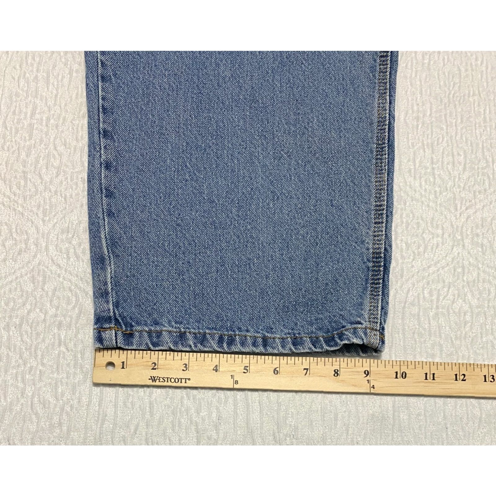 Vintage Rugged Wear Jeans Men 40x30 Carpenter Denim Blue 100% Cotton Relaxed Fit Wide-Leg Jeans Mens Size US 40 / EU 56 - 7 Thumbnail