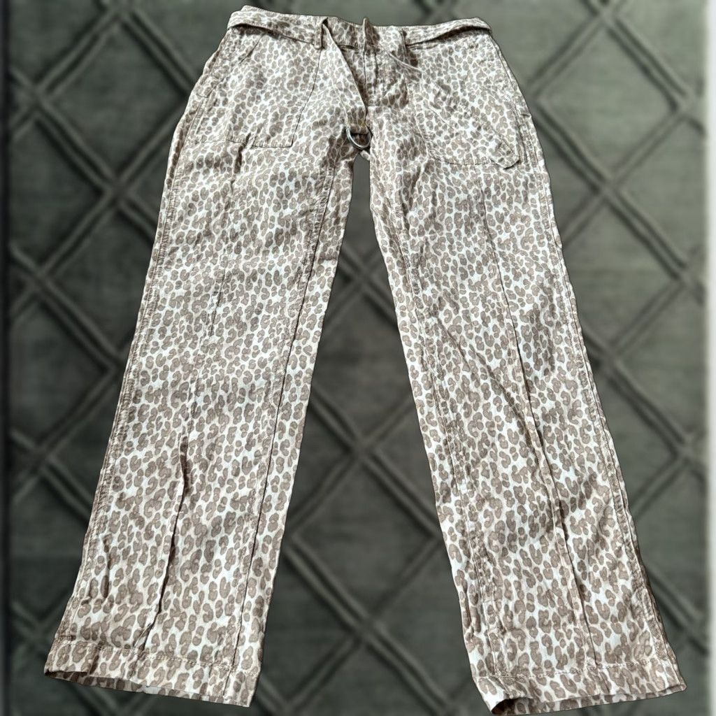Vintage Pilcro Jeans Womens 27 Anthropologie Cheetah Print Double Knee The Wanderer Pant Shirt? Size 27" / US 4 / IT 40 - 1 Thumbnail
