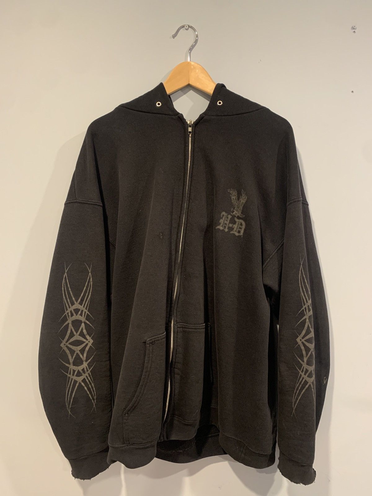 Harley-Davidson Advertising Pullover Hoodie, Men's XXL unclear gray type Vintage Second Hand