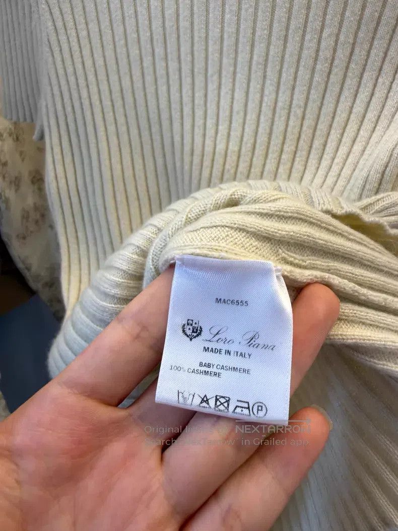 Loro Piana Loro Piana 100% Baby Cashmere Knit Top Size XS / US 0-2 / IT 36-38 - 6 Thumbnail