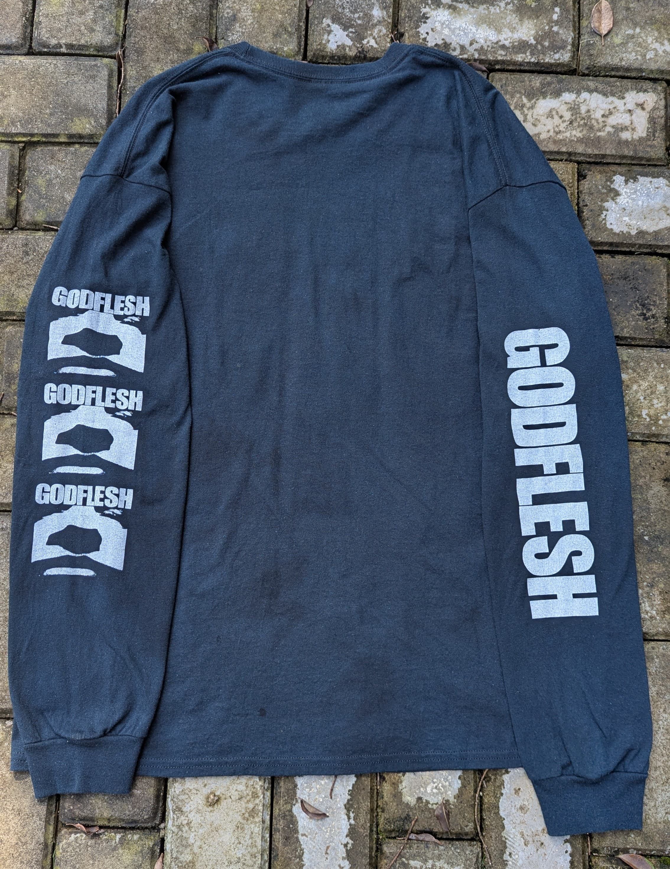 Vintage 1996 GODFLESH LONG SLEEVE TシャツXL Vintage 1996 GODFLESH