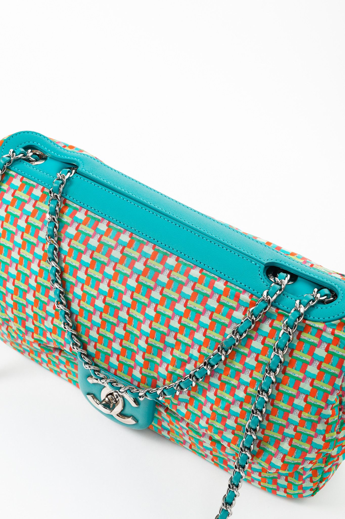Chanel Chanel Teal Paris-Seoul Medium Lambskin Coco Rain Flap Bag Size ONE SIZE - 11 Thumbnail