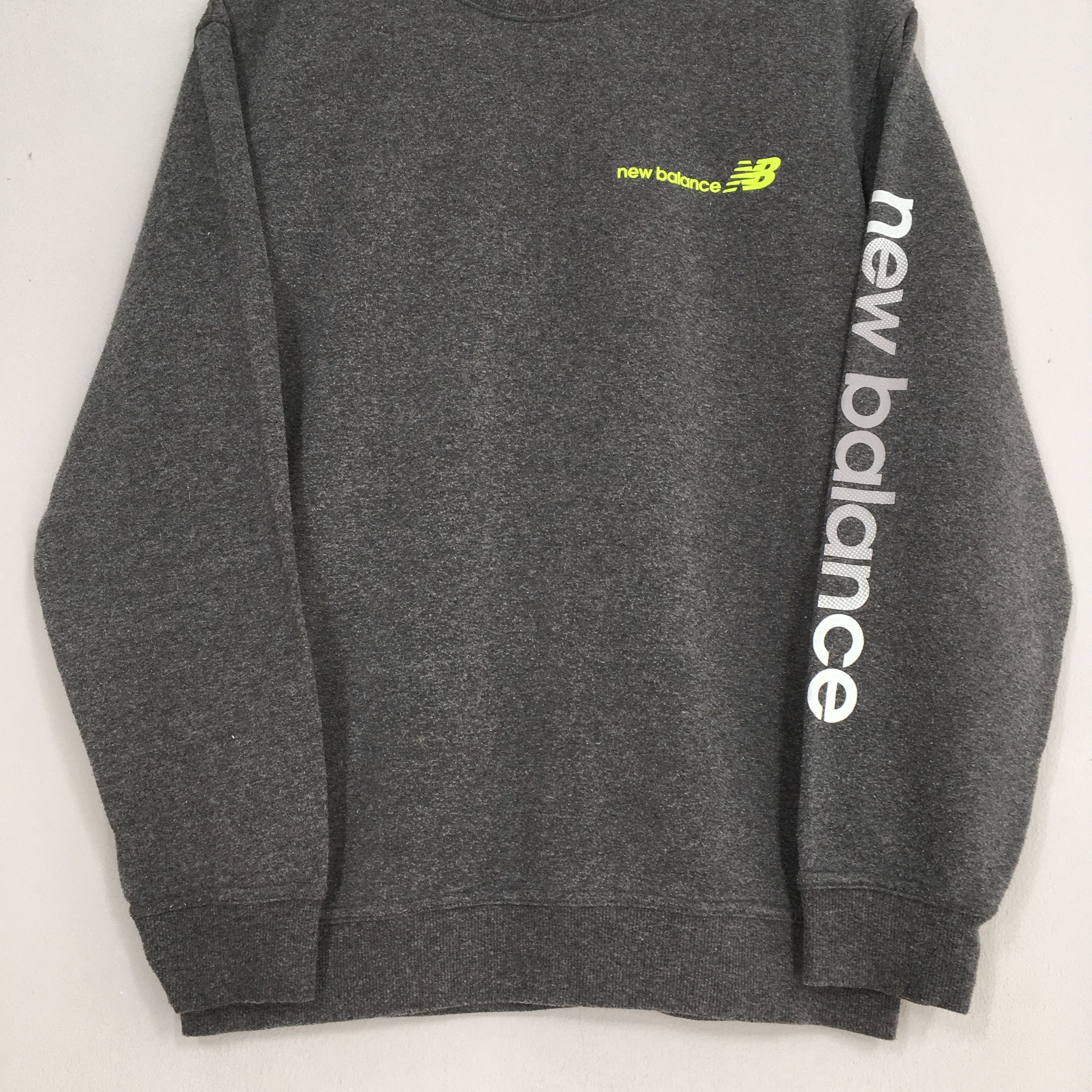 New Balance New Balance Sweater Gray Vintage Size US L / EU 52-54 / 3 - 3 Thumbnail