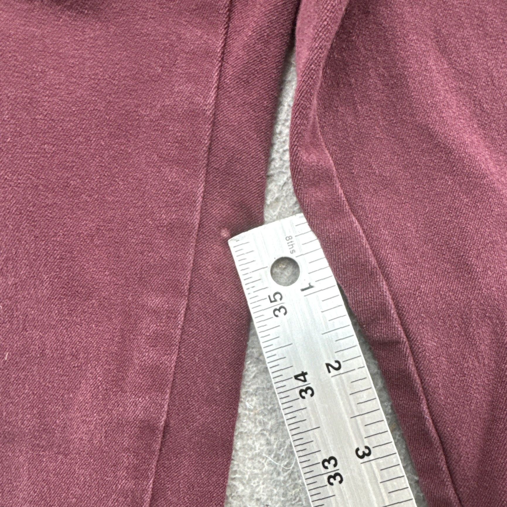 Vintage Joules Hepworth Trousers Maroon Red Burgundy Stretch Size 10 Women's Pants Ankle, 10, Red, Stretch, Regular, Women Size 32" / US 10 / IT 46 - 4 Thumbnail