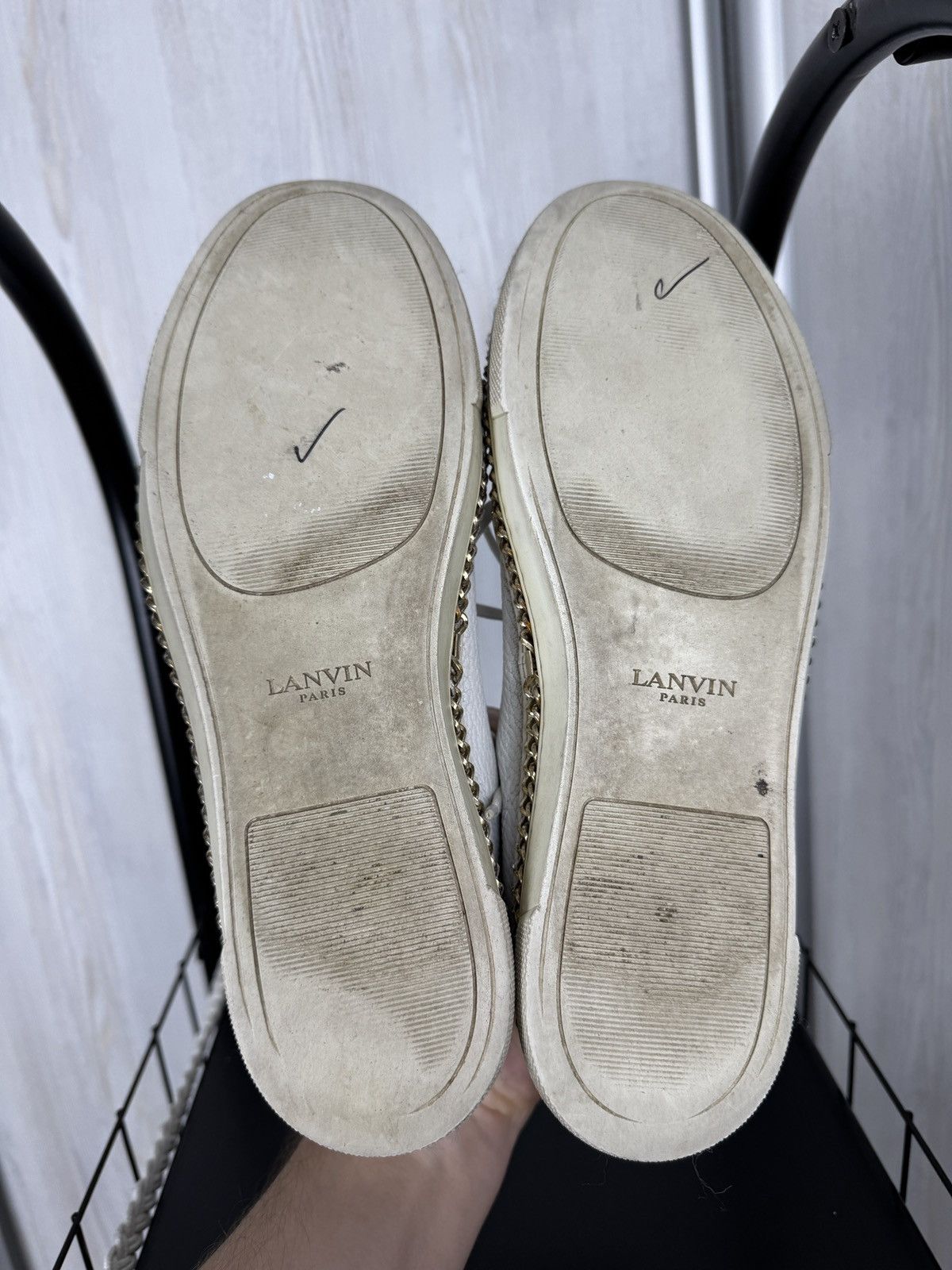 Lanvin LANVIN Whit Lace Up Leather Cap Toe Womens Sneakers Size US 9 / IT 39 - 15 Thumbnail