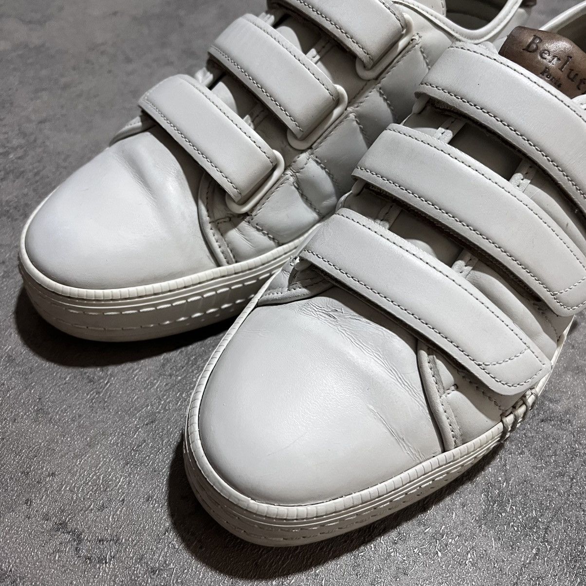 Berluti Berluti Playfield Velcro Leather Sneakers White Size US 7.5 / EU 40-41 - 5 Thumbnail