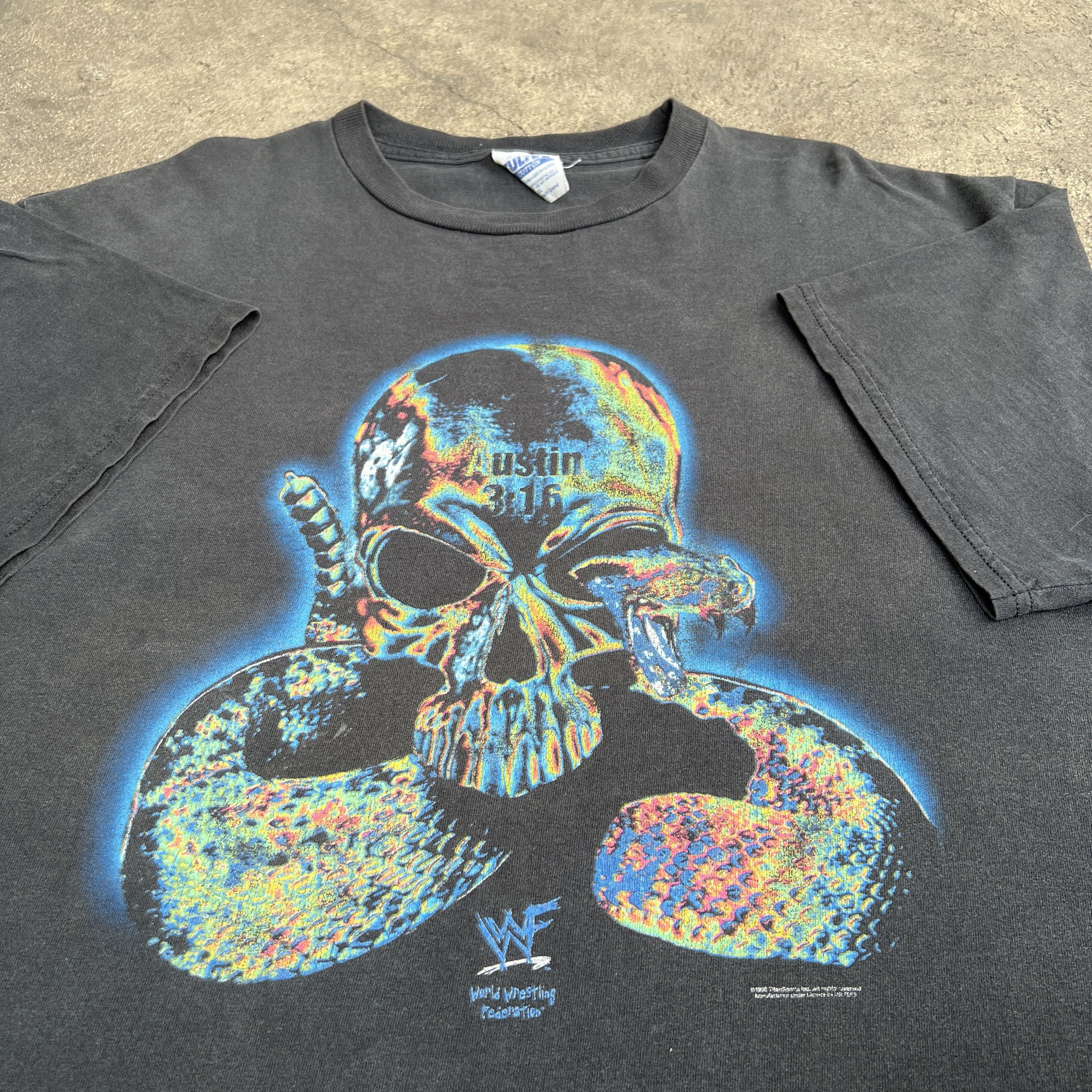 WCW/nWo Vintage 90s1998 StoneCold SteveAustin rattlesnake TeeFadedXL Size US XL / EU 56 / 4 - 2 Thumbnail