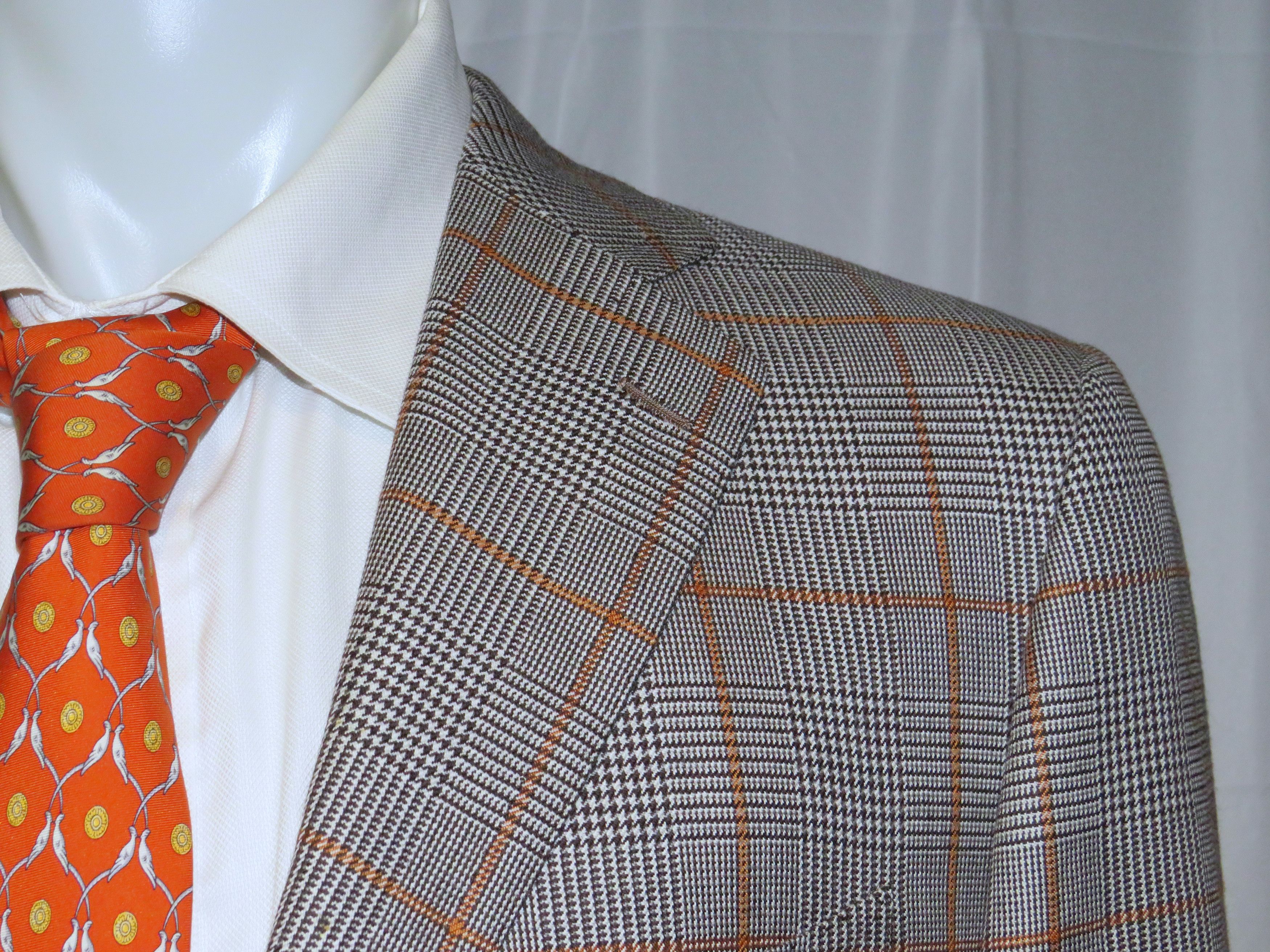 Cesare Attolini GUK Gray Plaid Super 140 Current Two Button Sport Coat 42 Size 42R - 5 Thumbnail