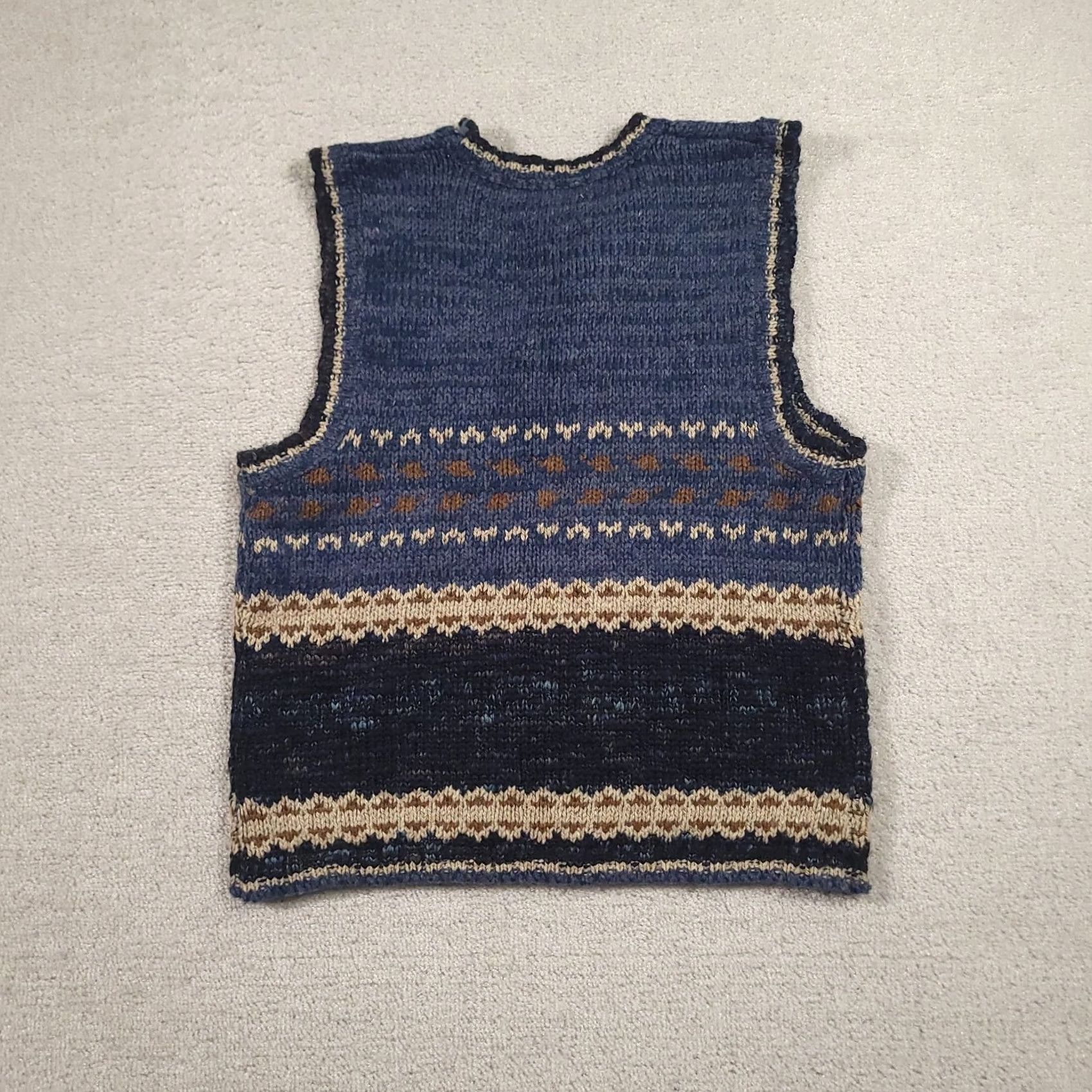 Vintage VINTAGE St John’s Bay Knit Wool Sweater Fair Isle Cabincore Preppy Women Medium Size M / US 6-8 / IT 42-44 - 7 Thumbnail