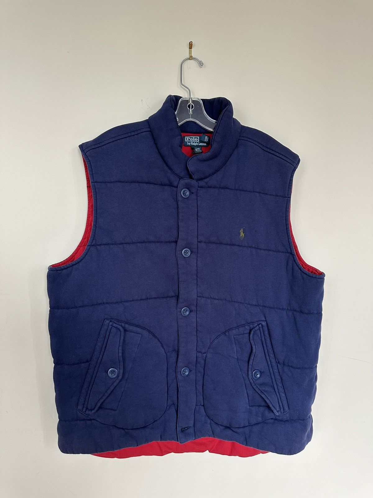 Polo Ralph Lauren × Vintage Vintage 90s Polo Ralph Lauren Pony Quilted Zip Up Vest Size US XXL / EU 58 / 5 - 3 Thumbnail