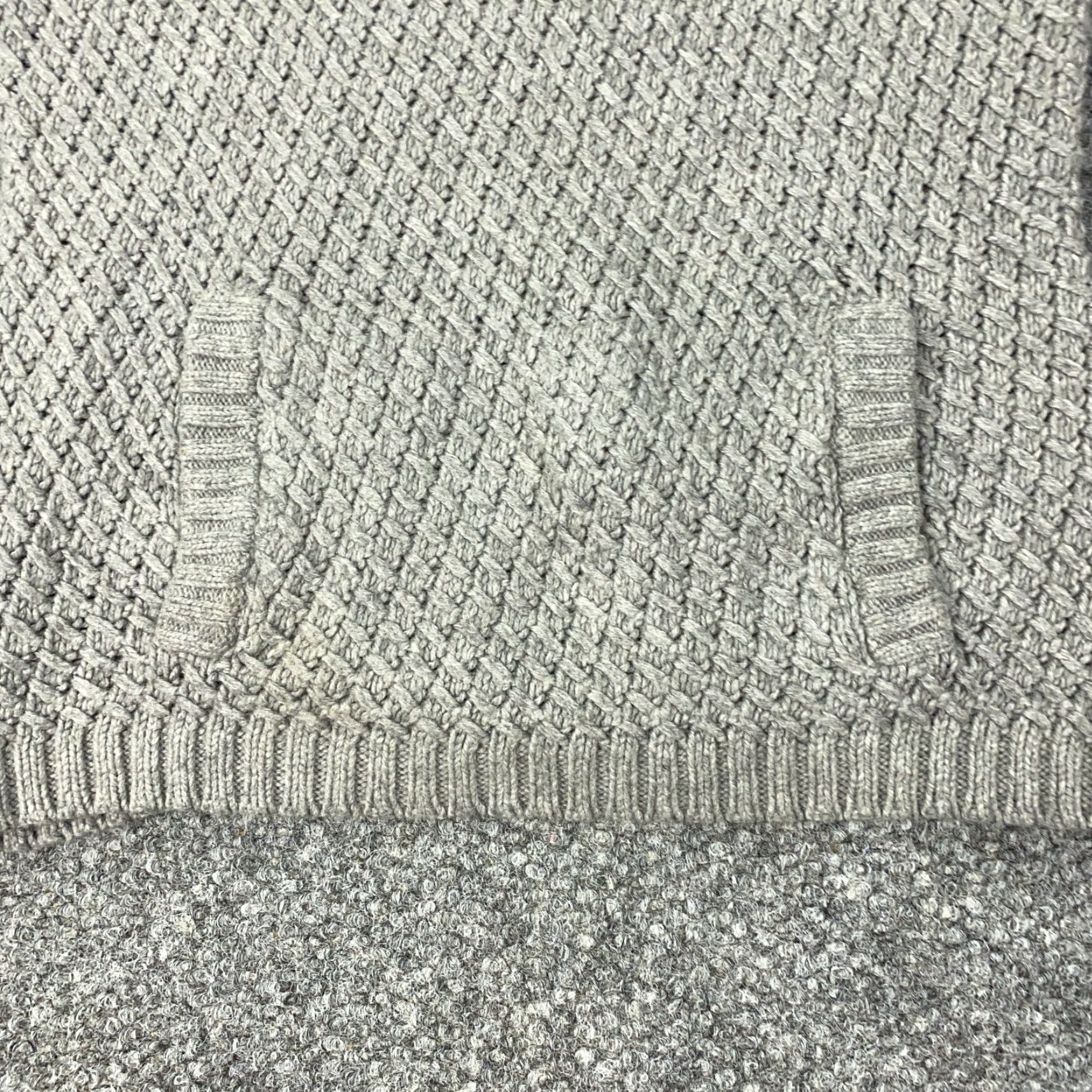 Talbots Talbots Sweater Womens XS Gray Cable-Knit Boat Neck Pullover with Pockets Size XS / US 0-2 / IT 36-38 - 4 Thumbnail