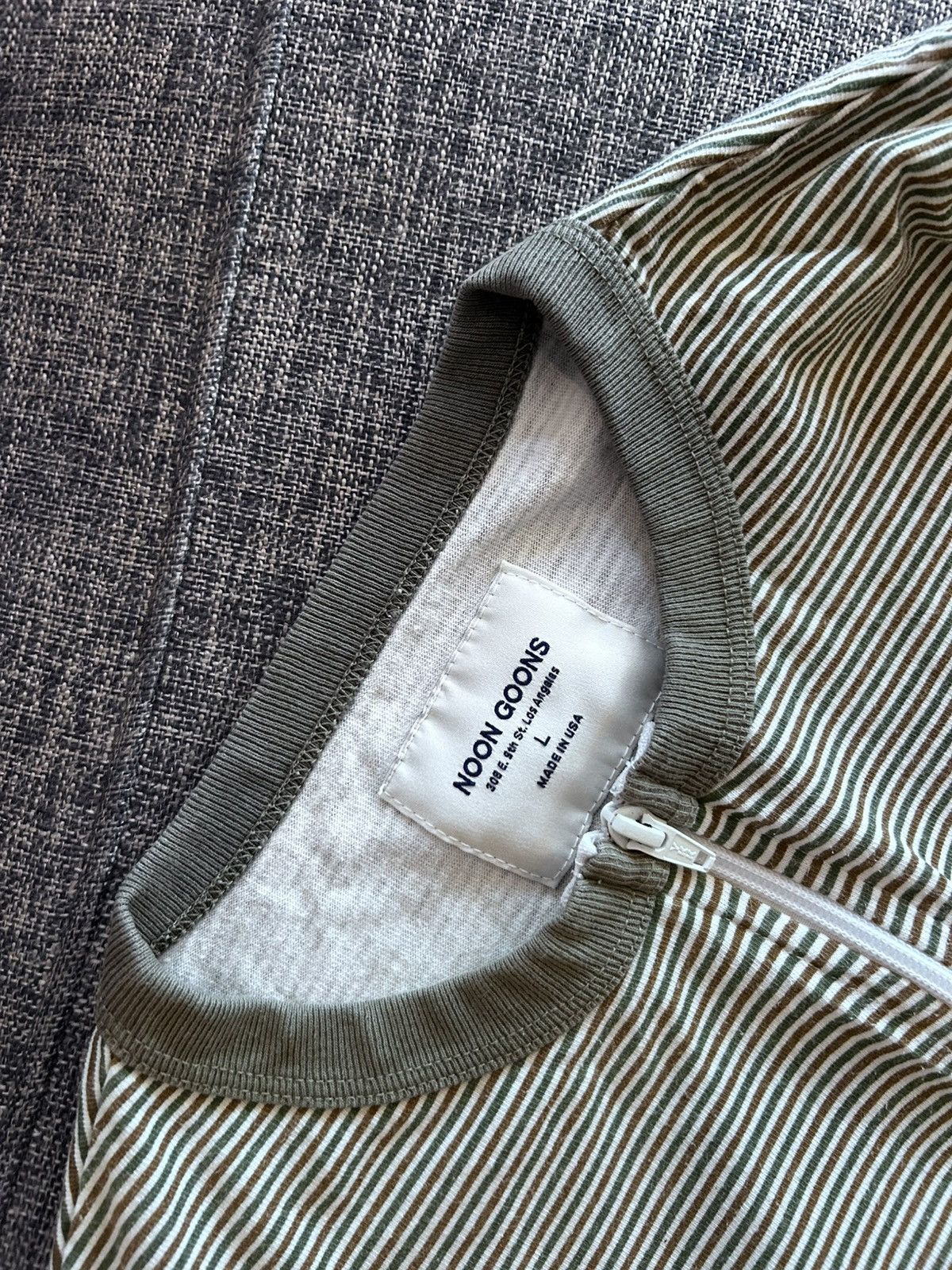 Noon Goons Noon goons Zipper striped short sleeve t shirt in L Size US L / EU 52-54 / 3 - 1 Thumbnail